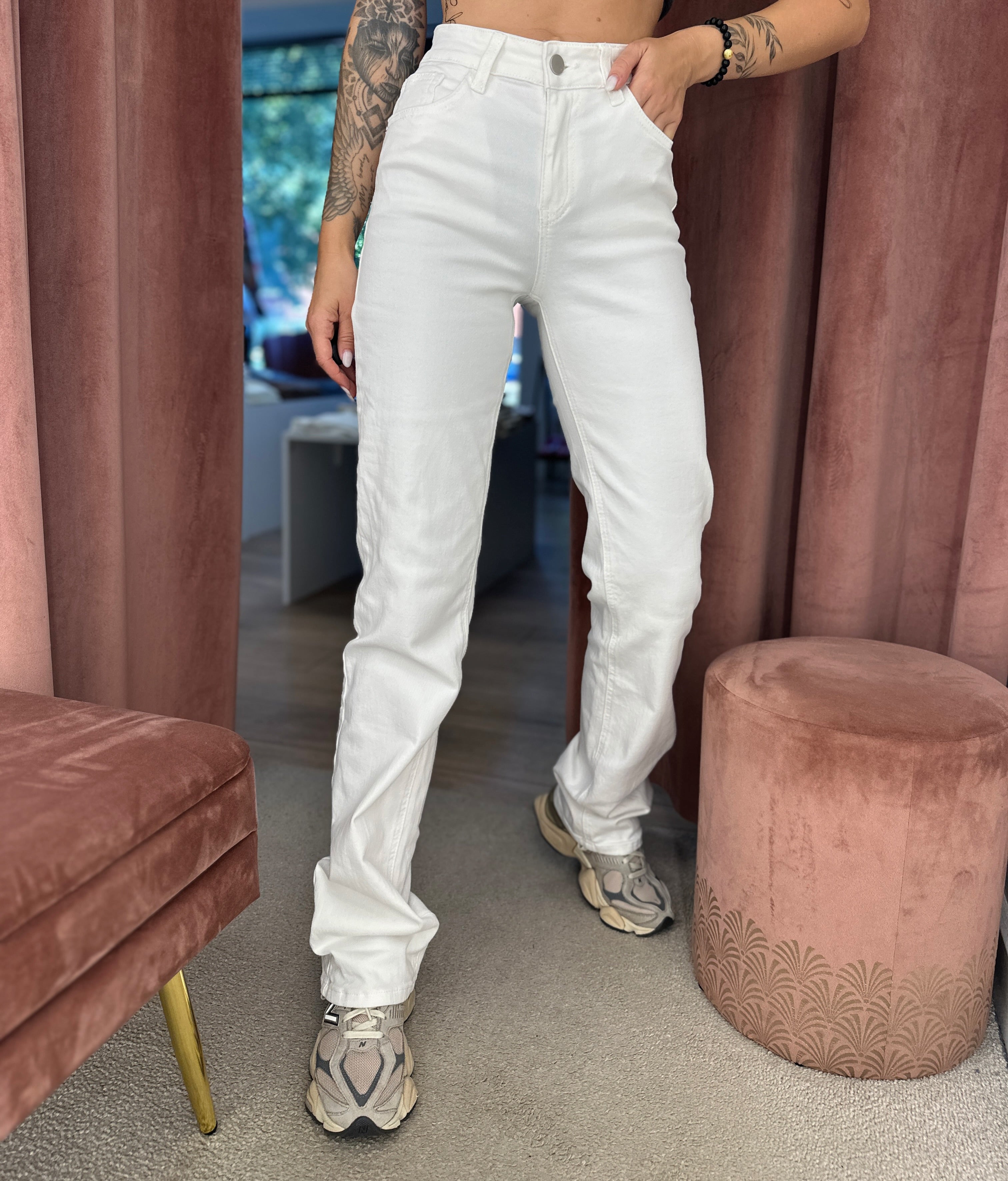 Džinsai ‘White Extra Long’