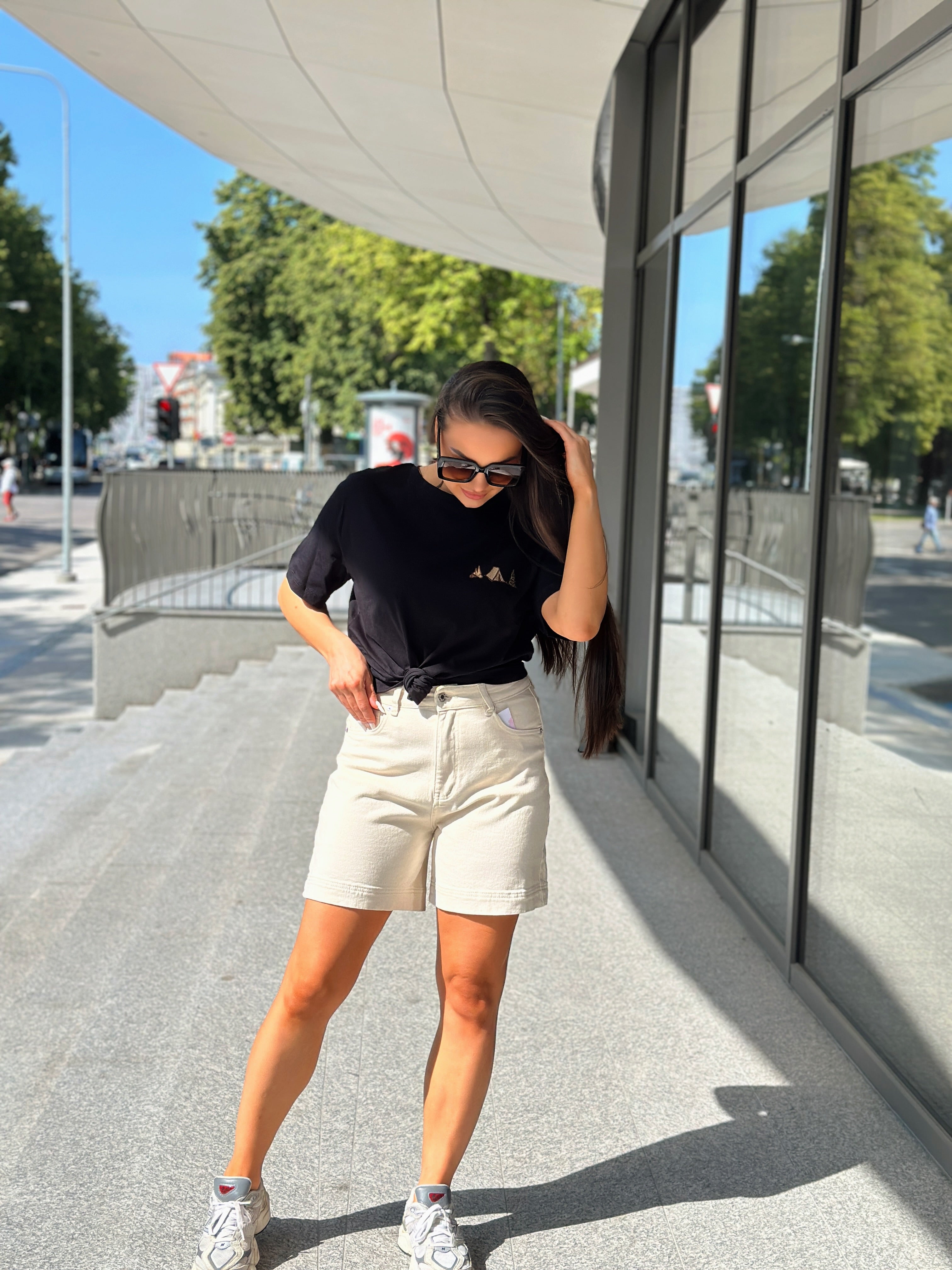 Šortai ‘Beige denim short’