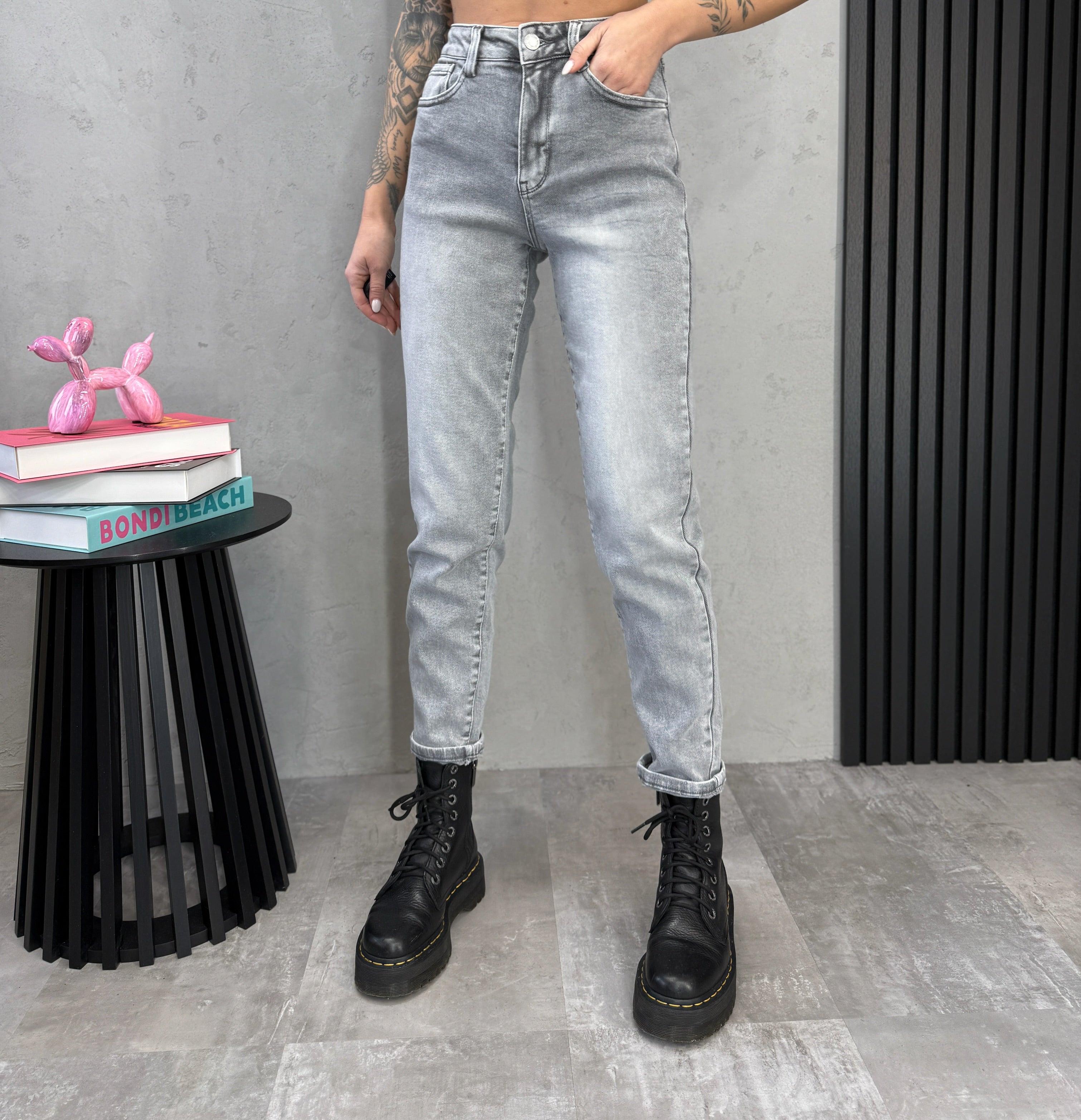 Džinsai ‘Mom mid rise’