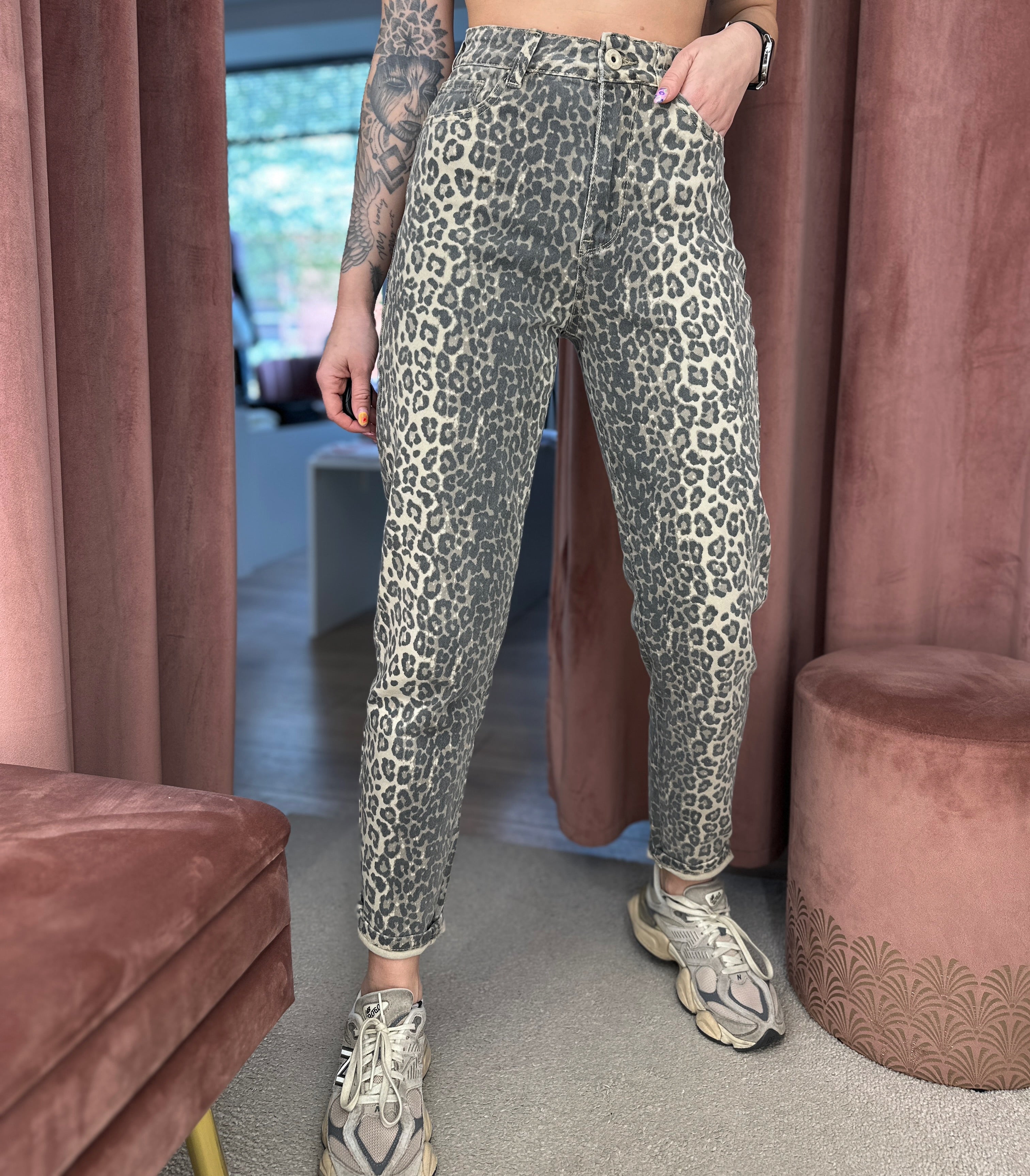 Džinsai ‘Subtle leopard’