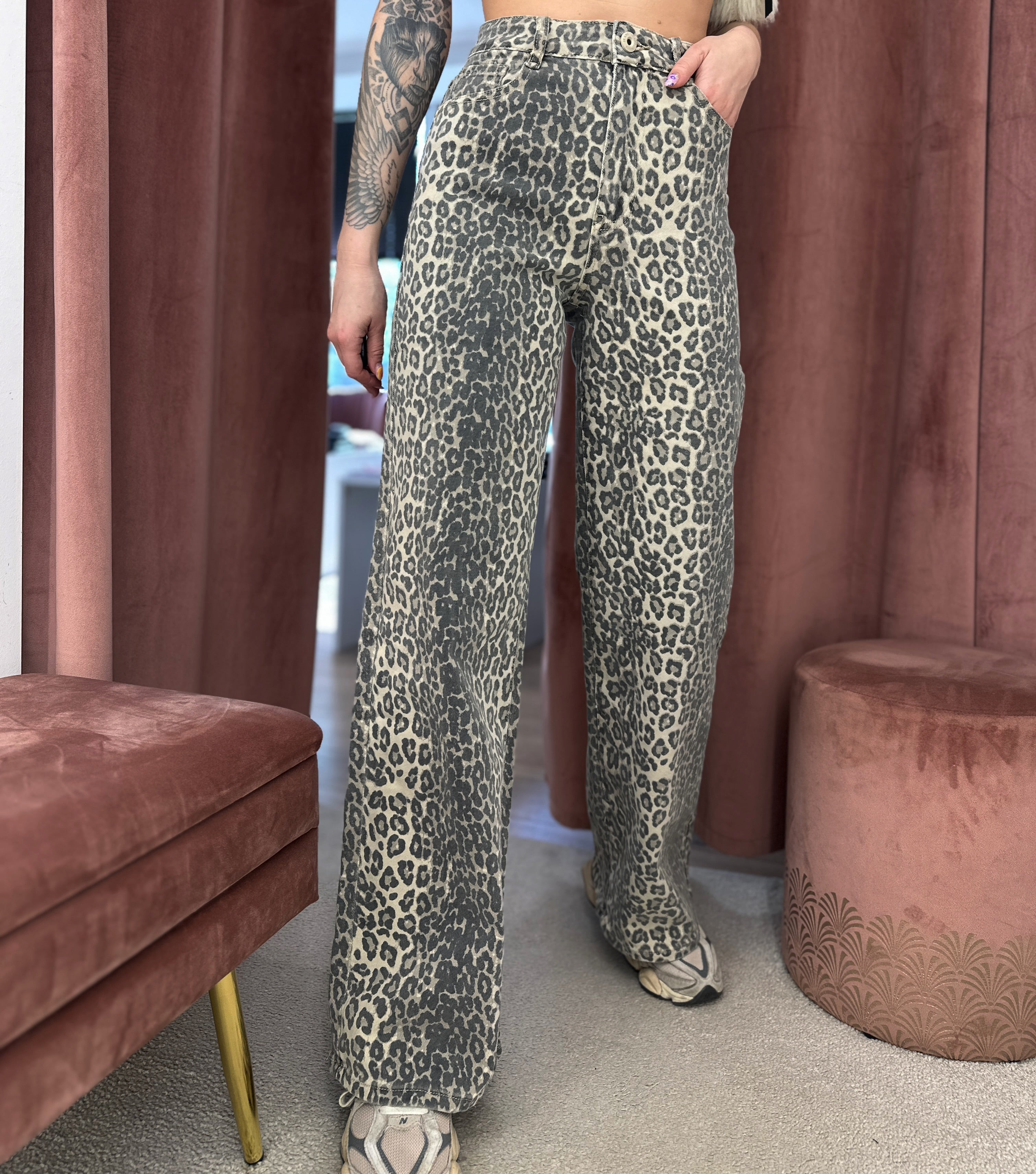 Džinsai ‘Leopard’