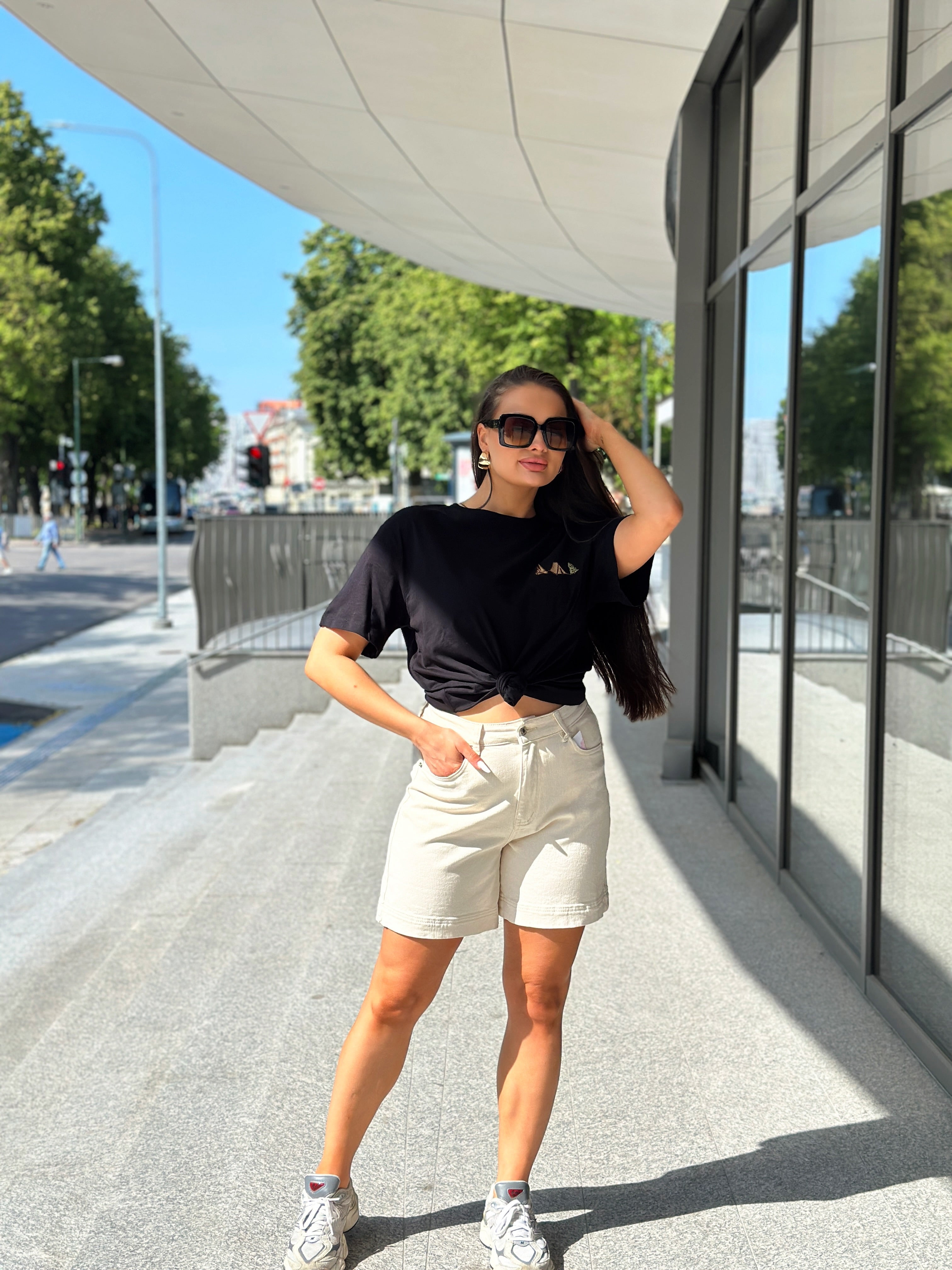 Šortai ‘Beige denim short’