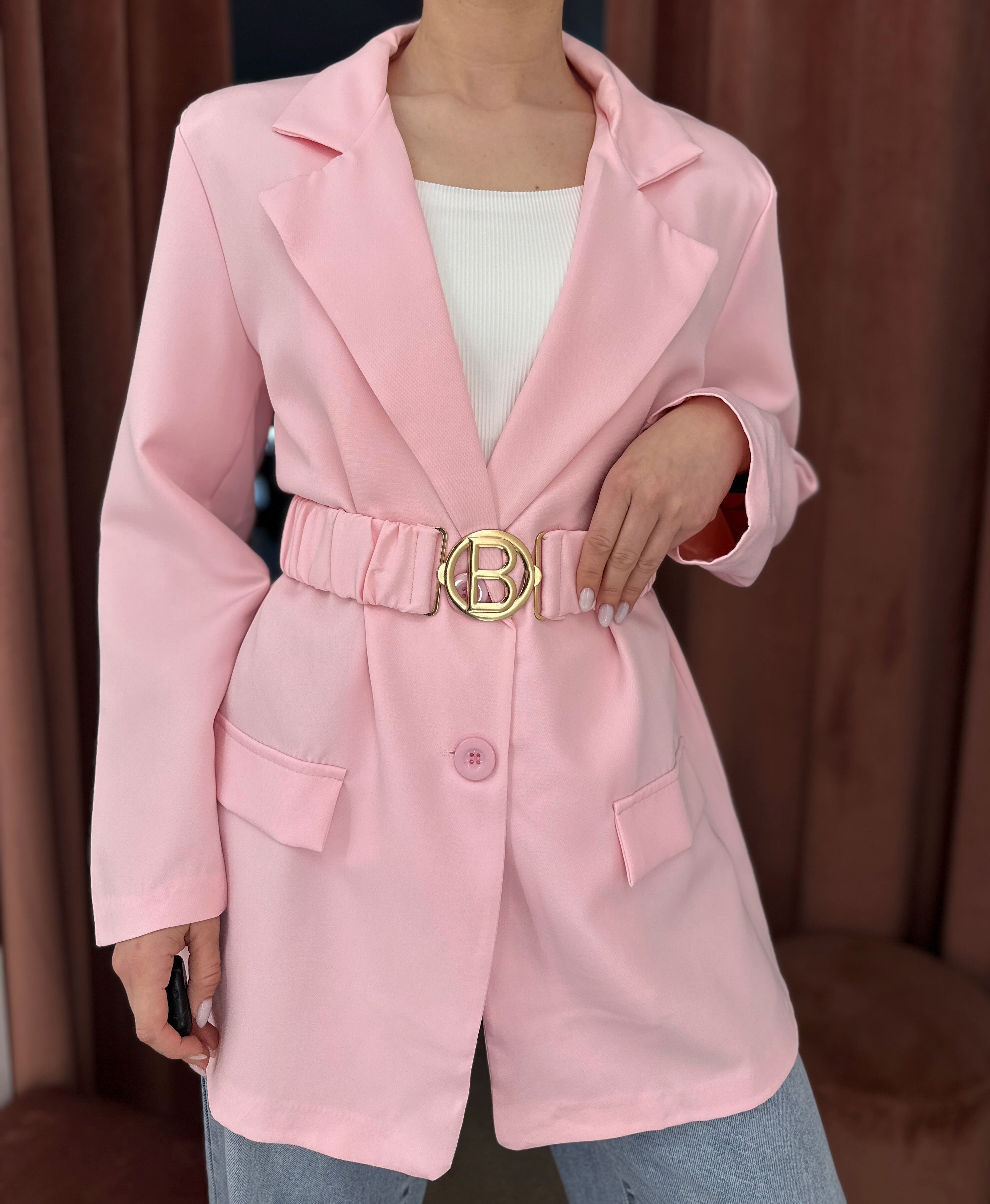 Švarkas ‘Baby pink’