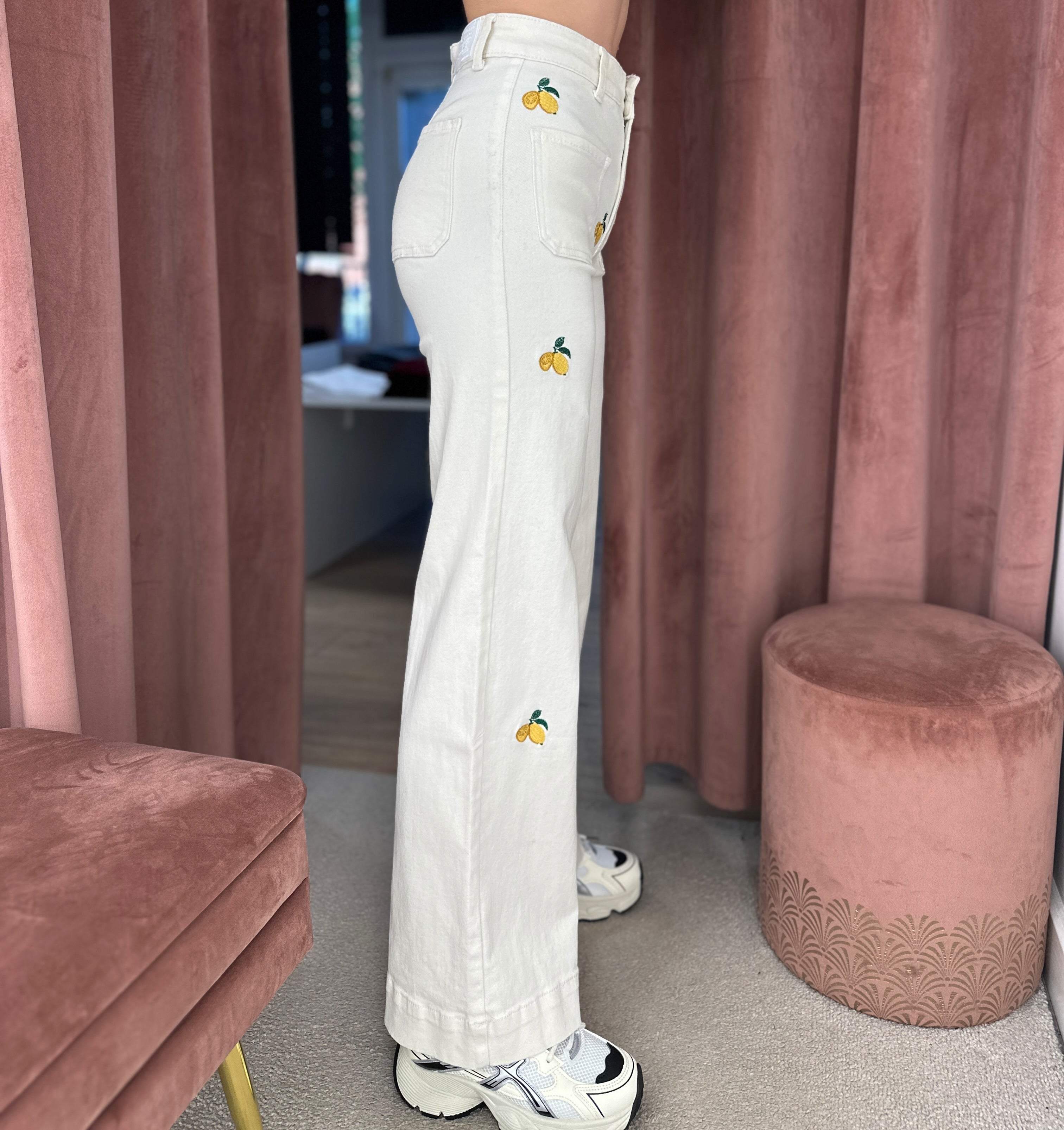 Džinsai ‘Milk lemon’