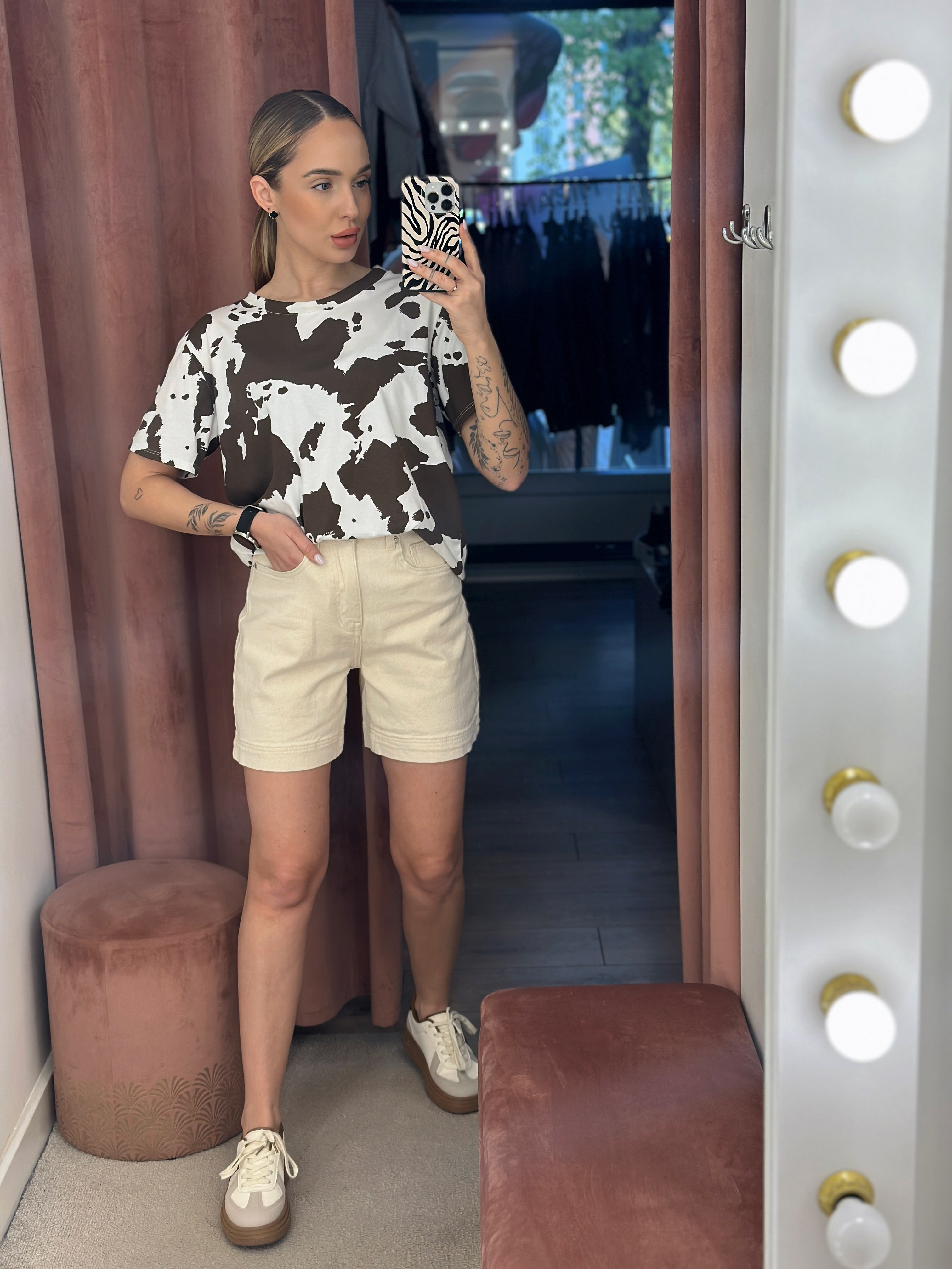 Šortai ‘Beige denim short’