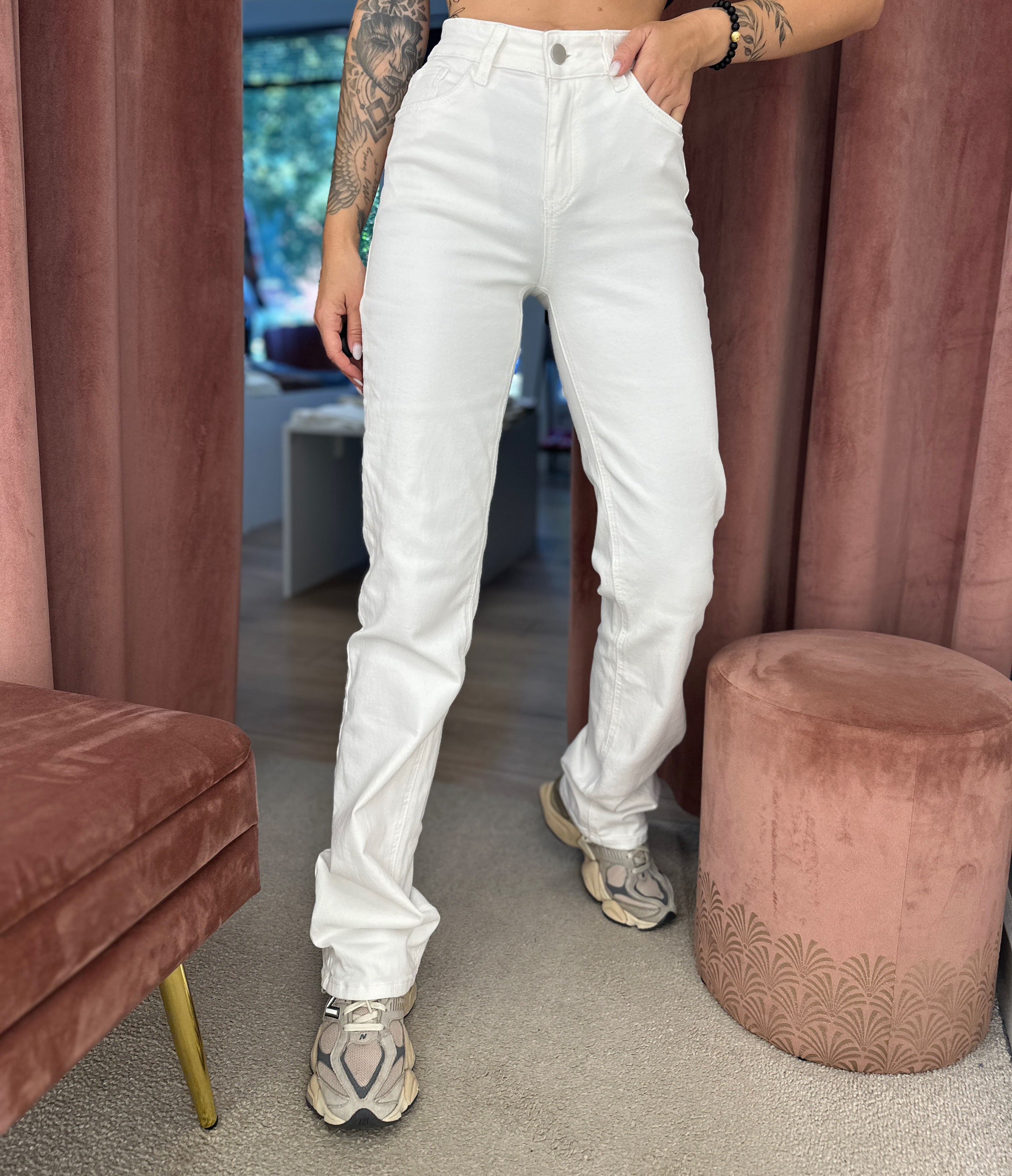Džinsai ‘White Extra Long’