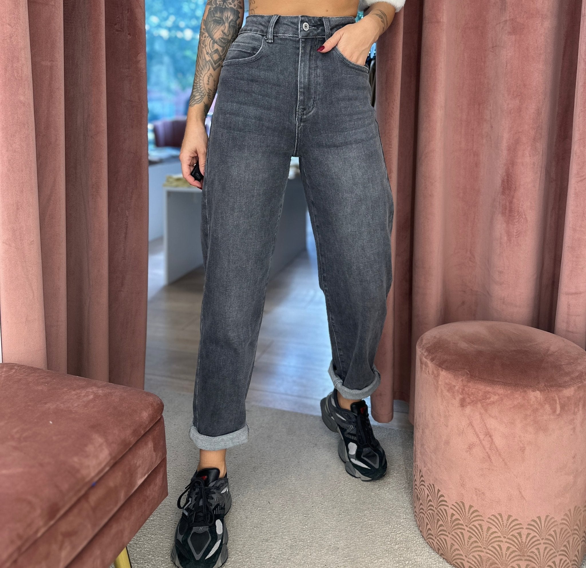 Džinsai ‘Mom - fit grip’ - MASIM - Džinsai