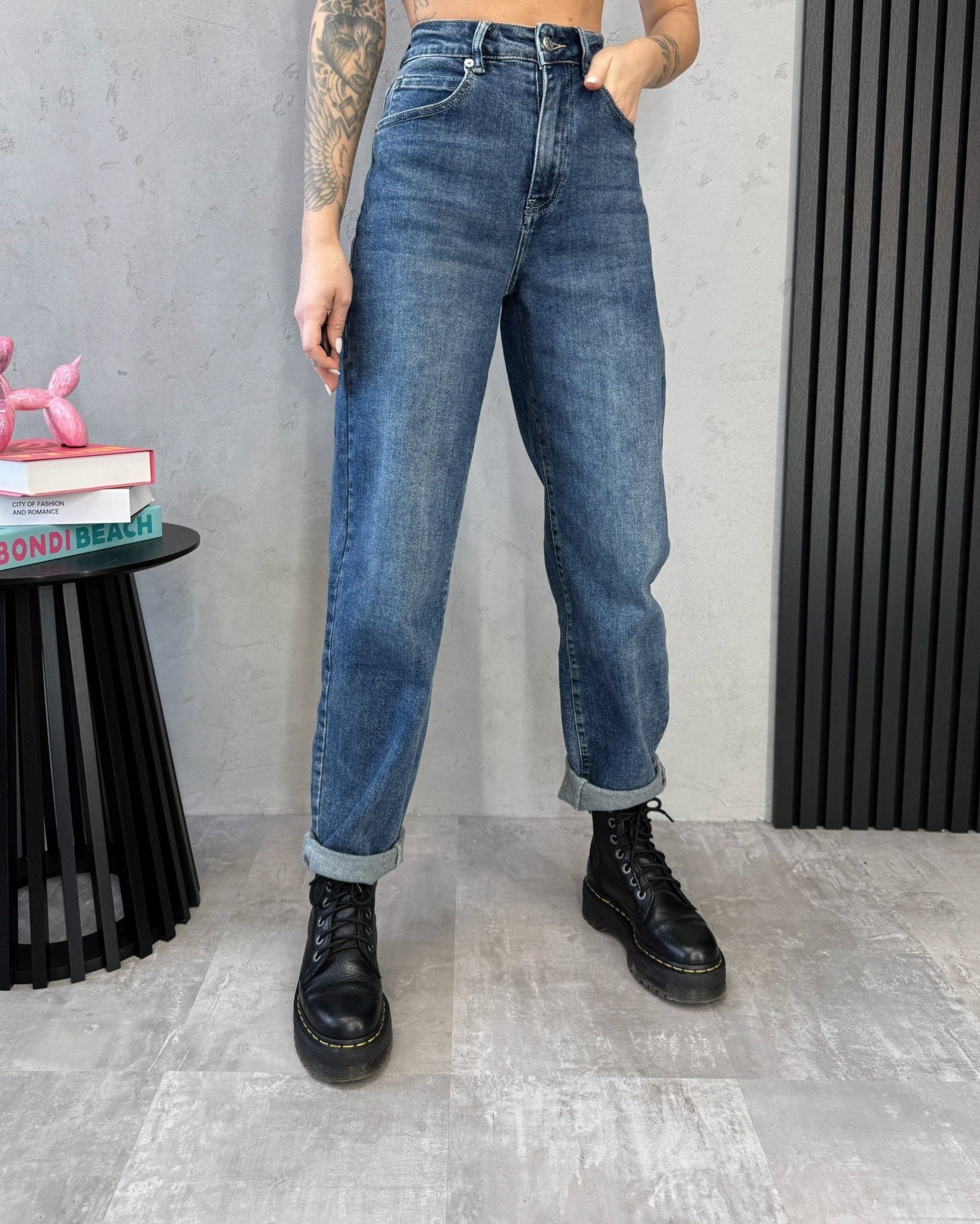 Džinsai ‘Mom fit power’ - MASIM - Džinsai