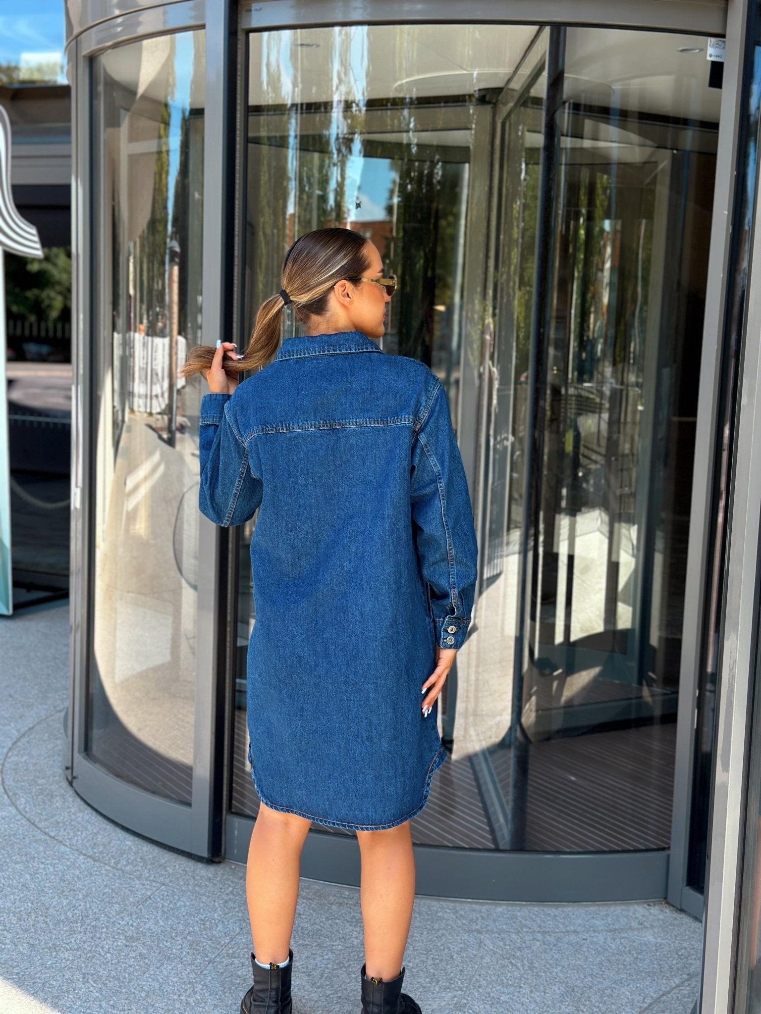 Džinsinė suknelė ‘Solar’ - MASIM - Proginės suknelės