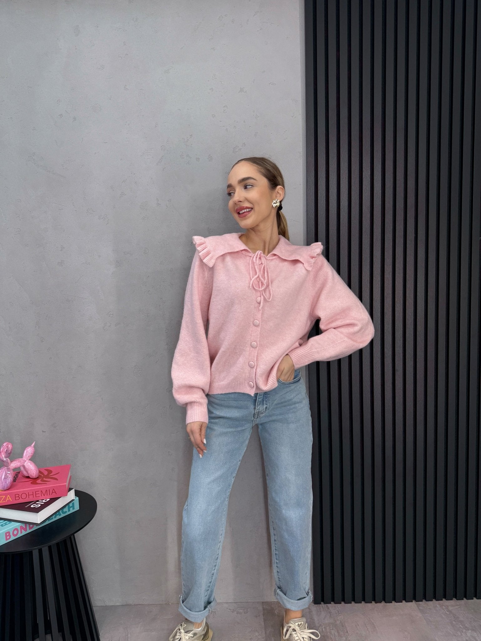 Megztinis ‘Baby pink’ - MASIM - švarkai