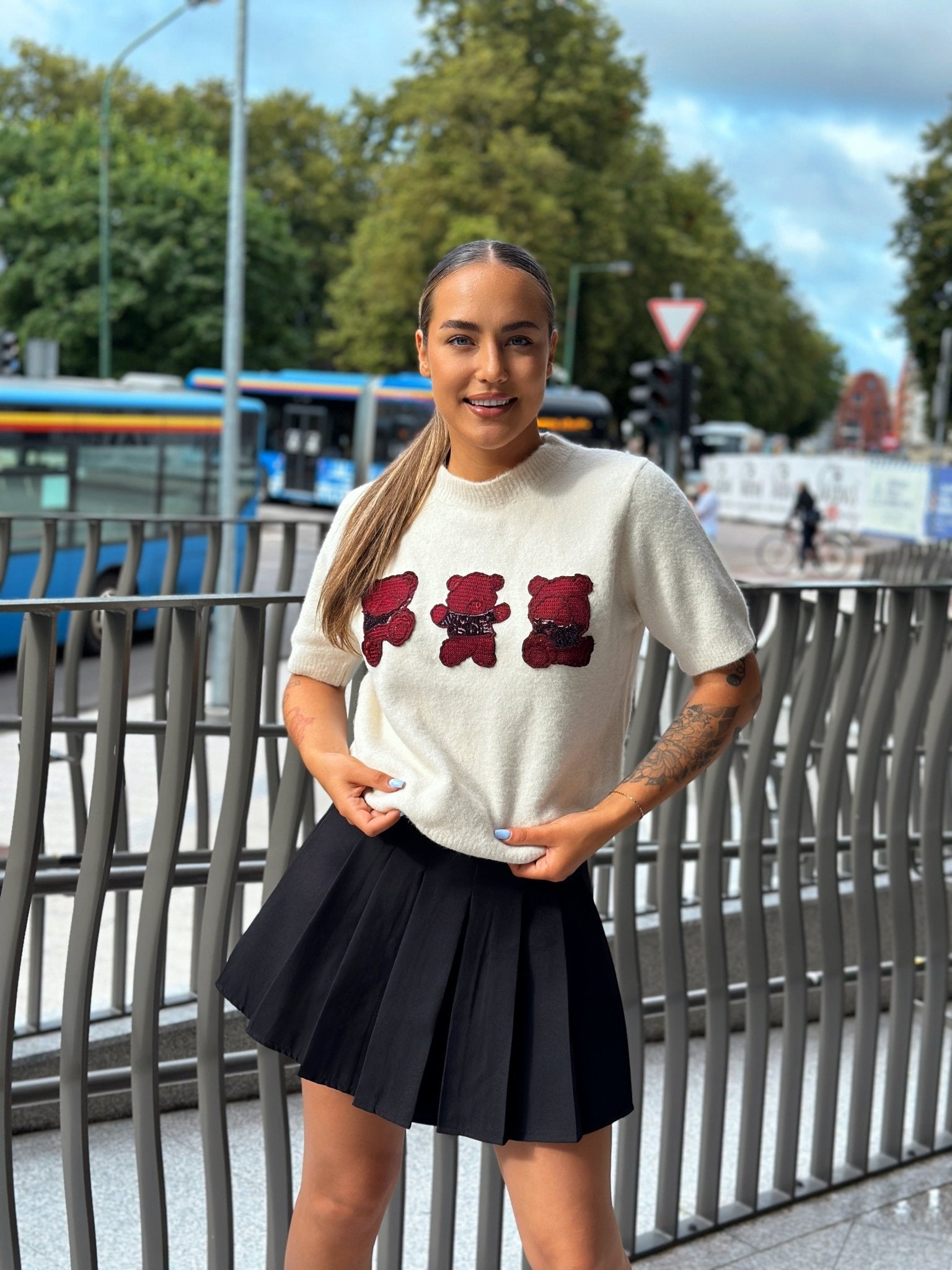 Megztinis ‘Cream bear’ - MASIM - Megztiniai