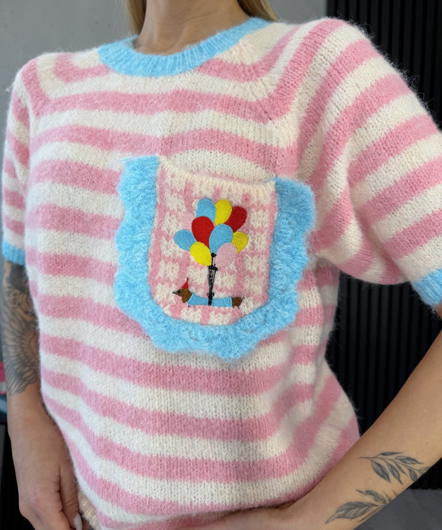 Megztinis ‘Cream rouge’ - MASIM -