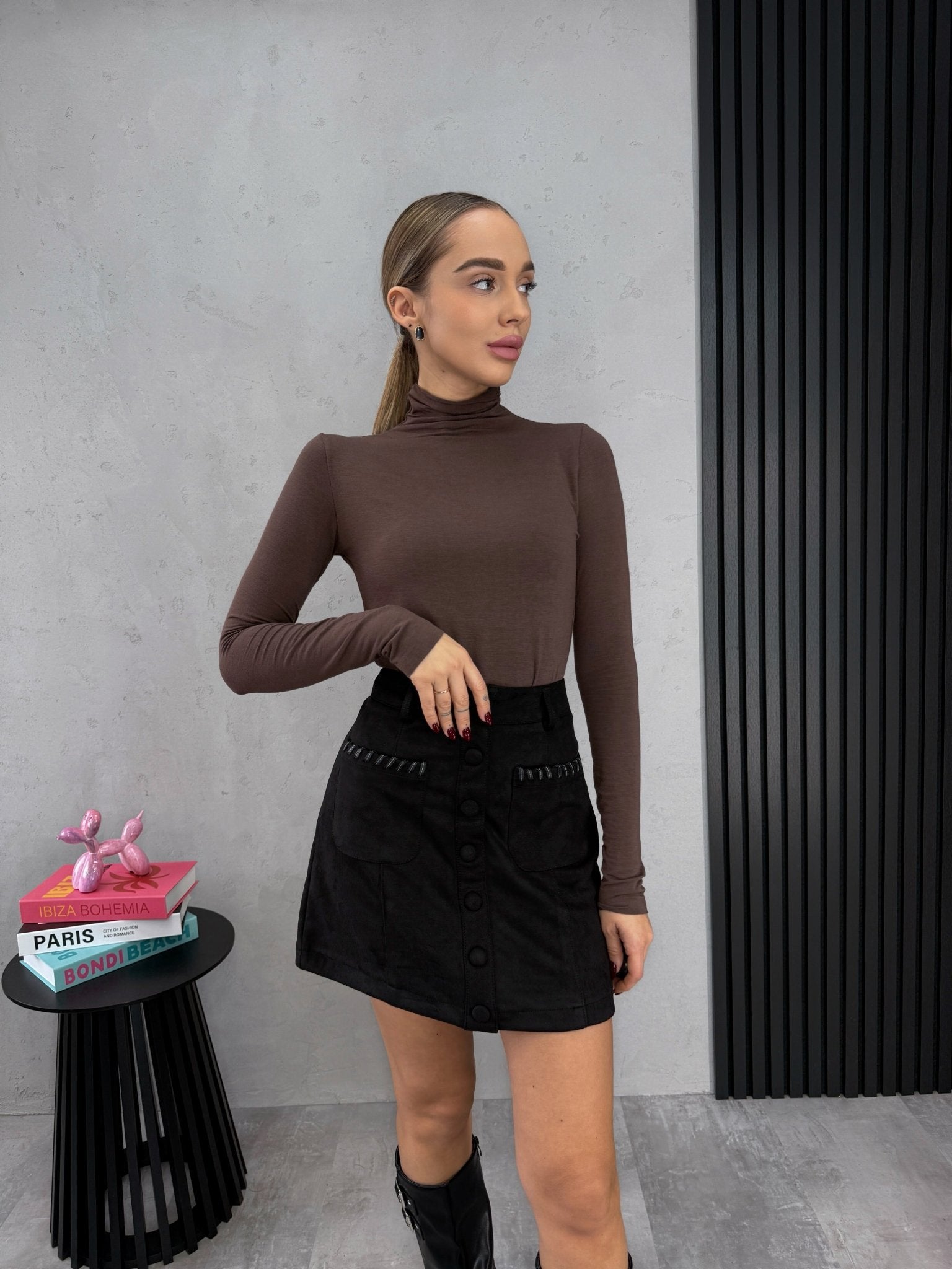 Sijonas ‘Foil maxi slit’ - MASIM - Sijonai