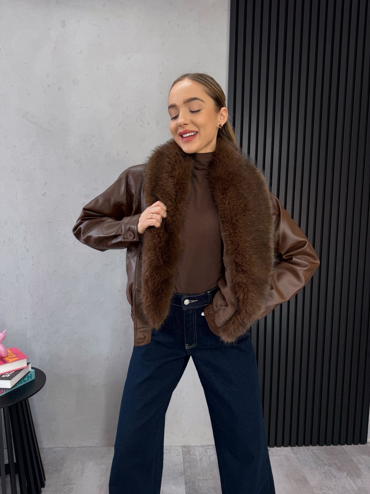 Striukė ‘Fashion’ - MASIM - Odo imitacijos striukė