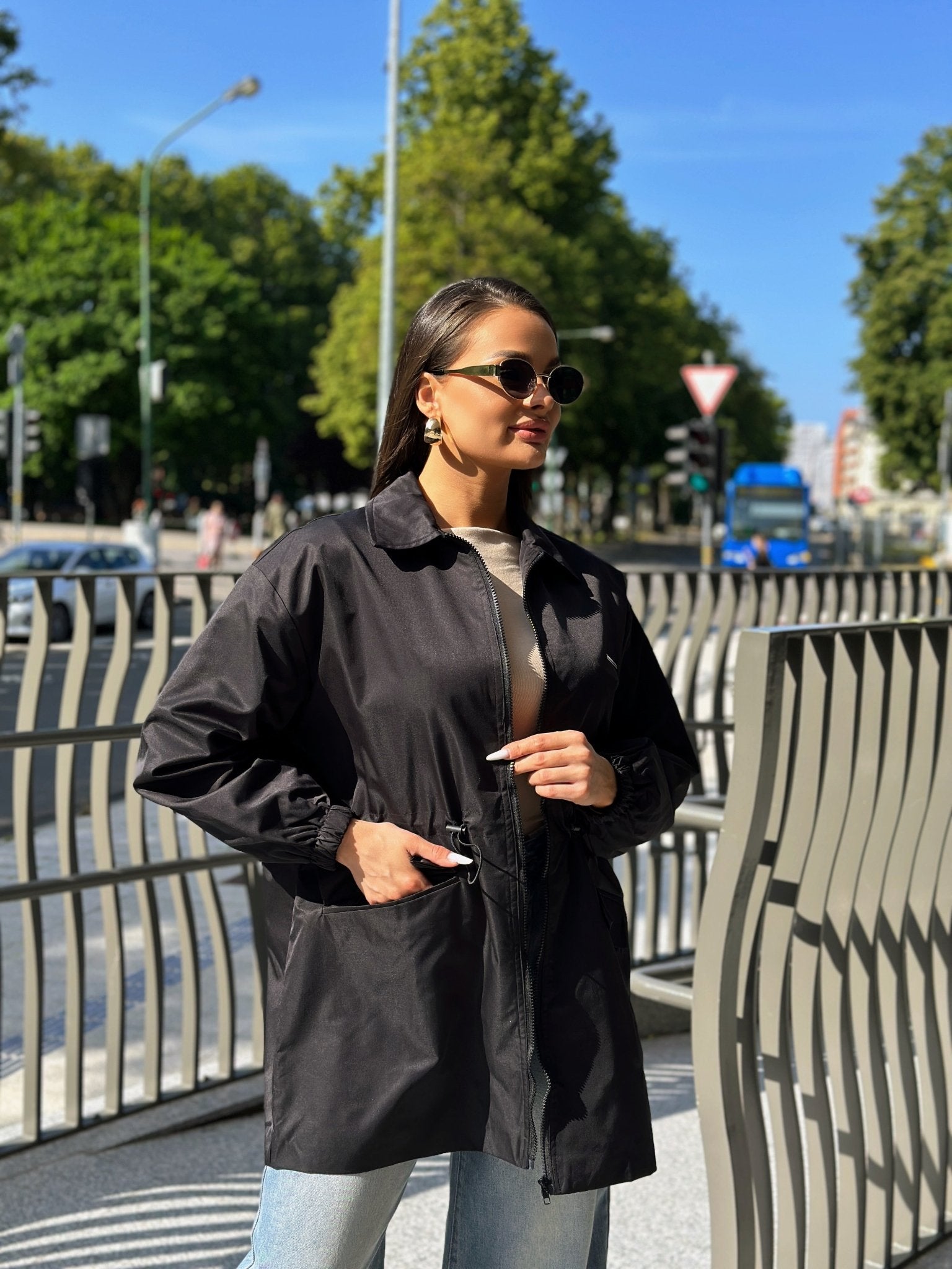 Striukė ‘Verde’ - MASIM - Odo imitacijos striukė