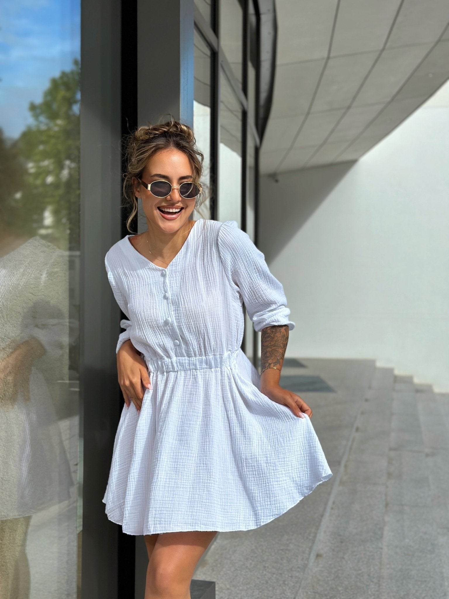 Suknelė ‘White muslin’ - MASIM - Proginės suknelės