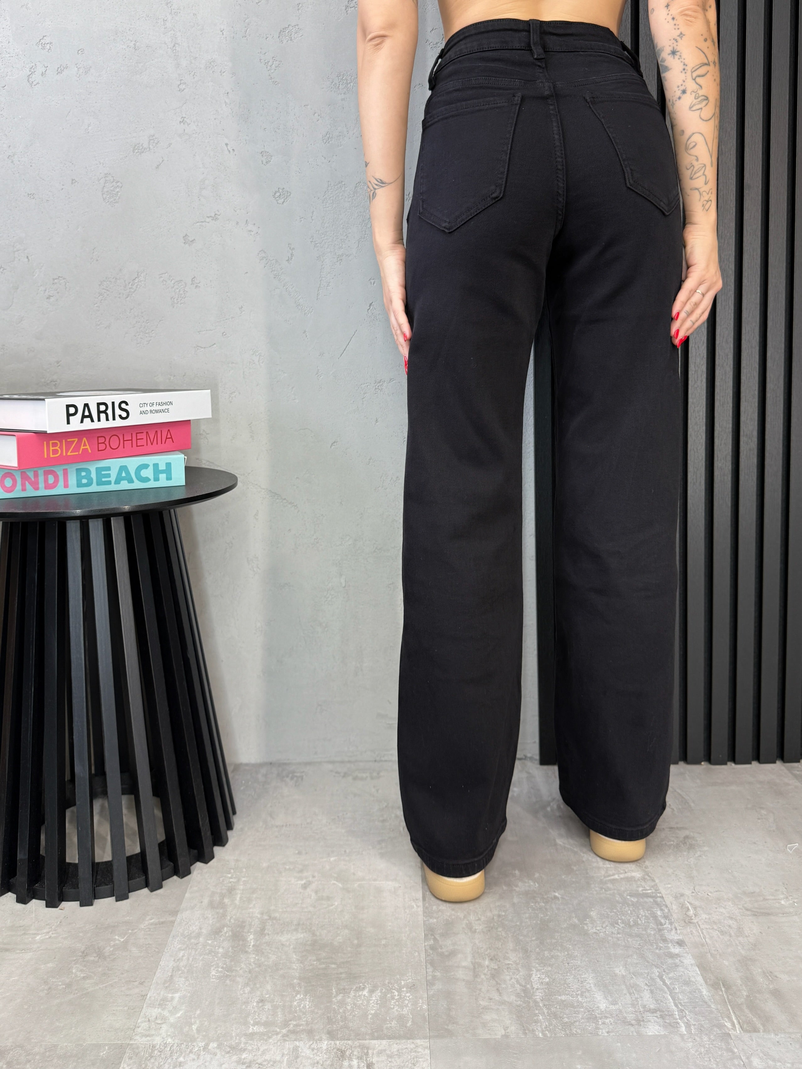 Džinsai ‘Black wide leg’