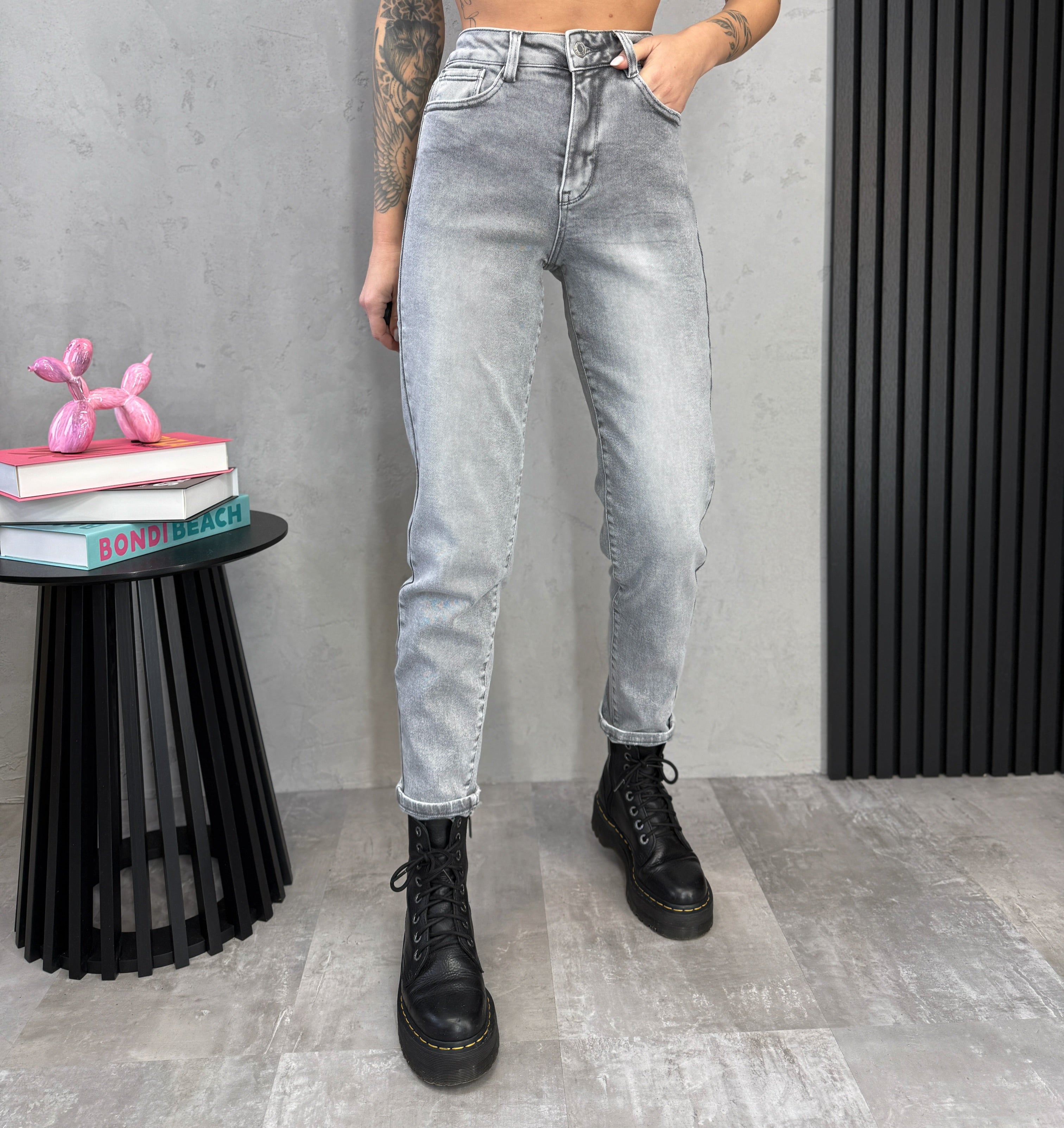 Džinsai ‘Mom mid rise’