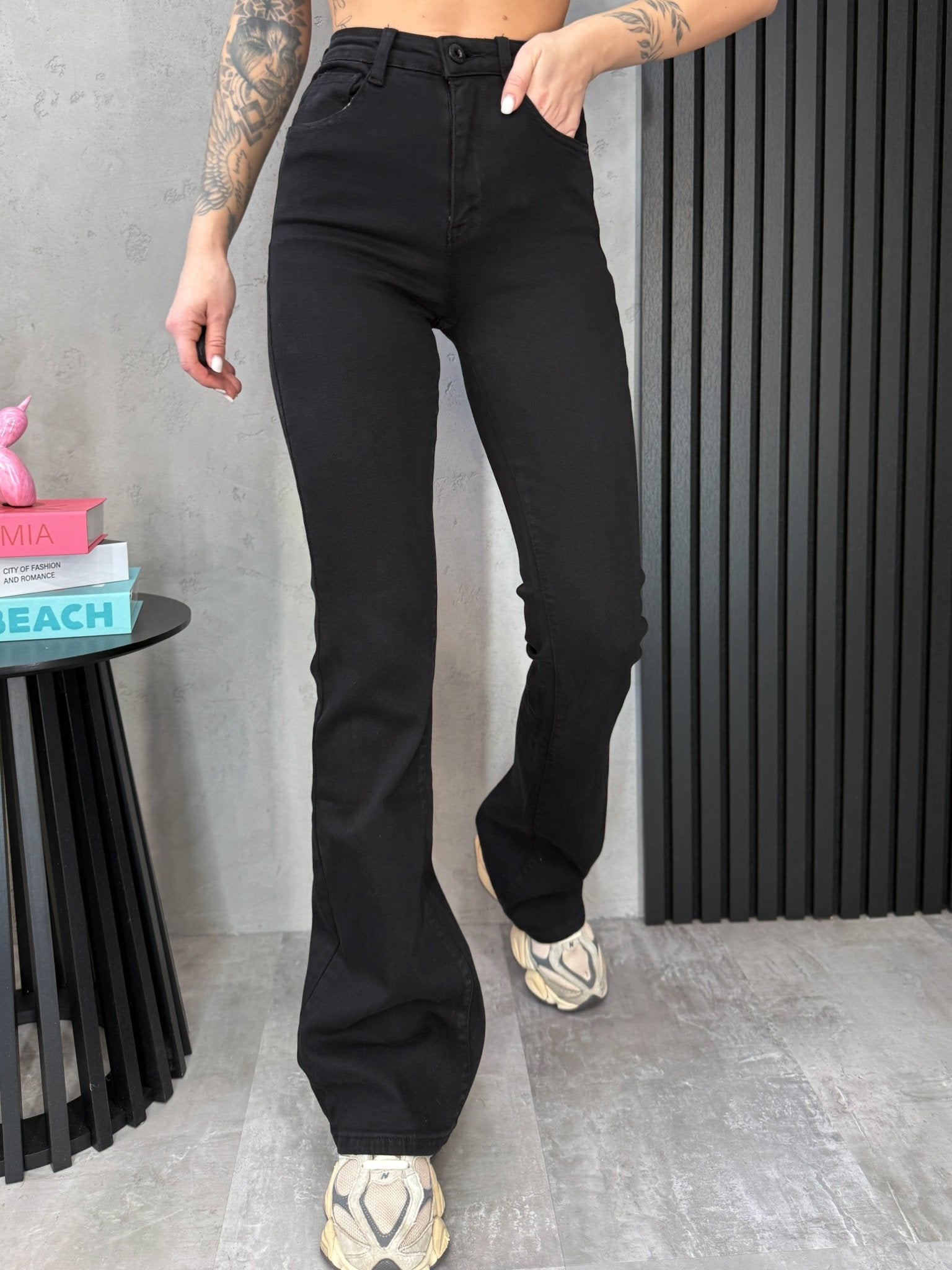 Džinsai aukštaūgėms 'Flared’ - MASIM - Džinsai aukšaugėms