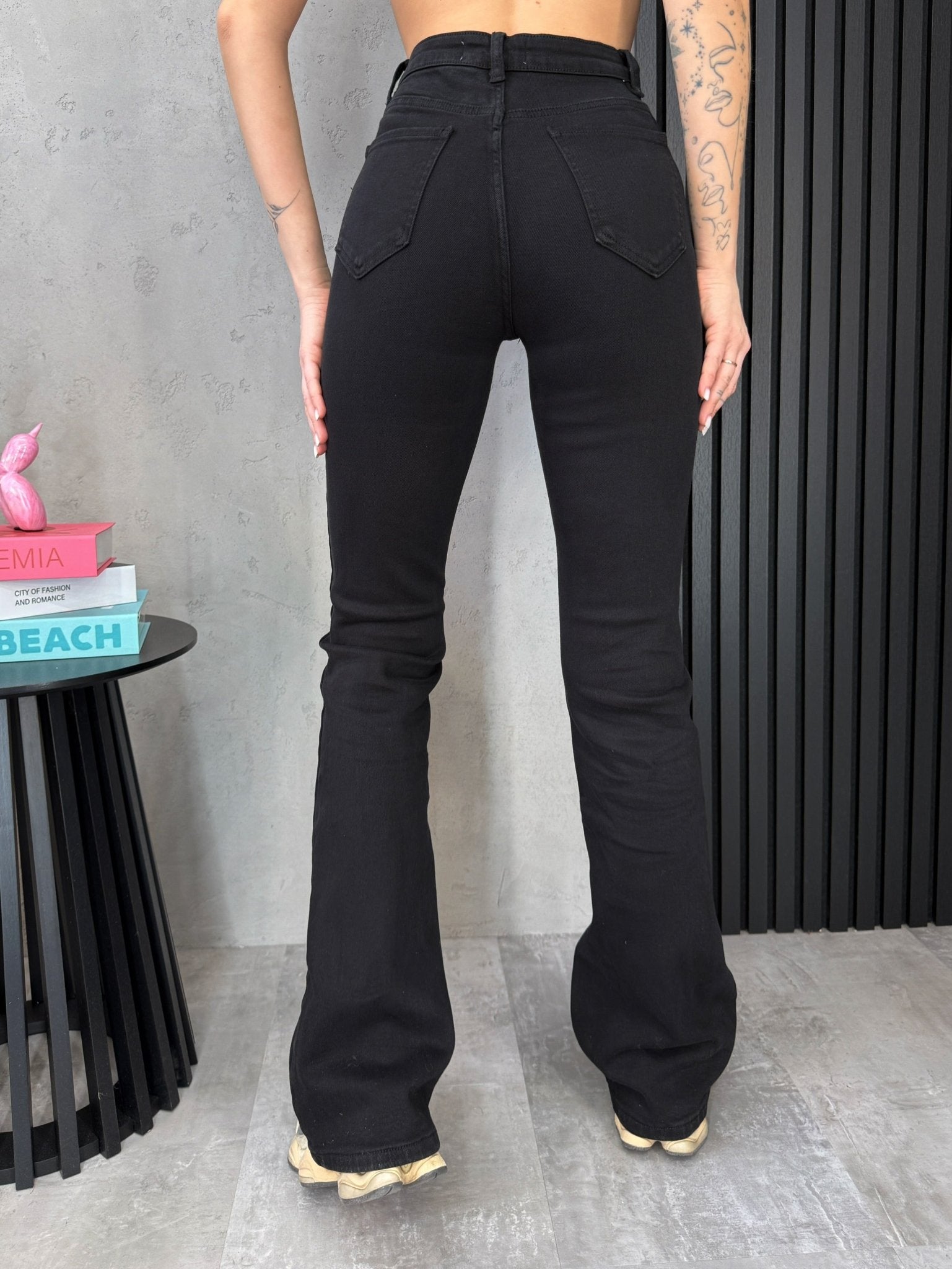 Džinsai aukštaūgėms 'Flared’ - MASIM - Džinsai aukšaugėms