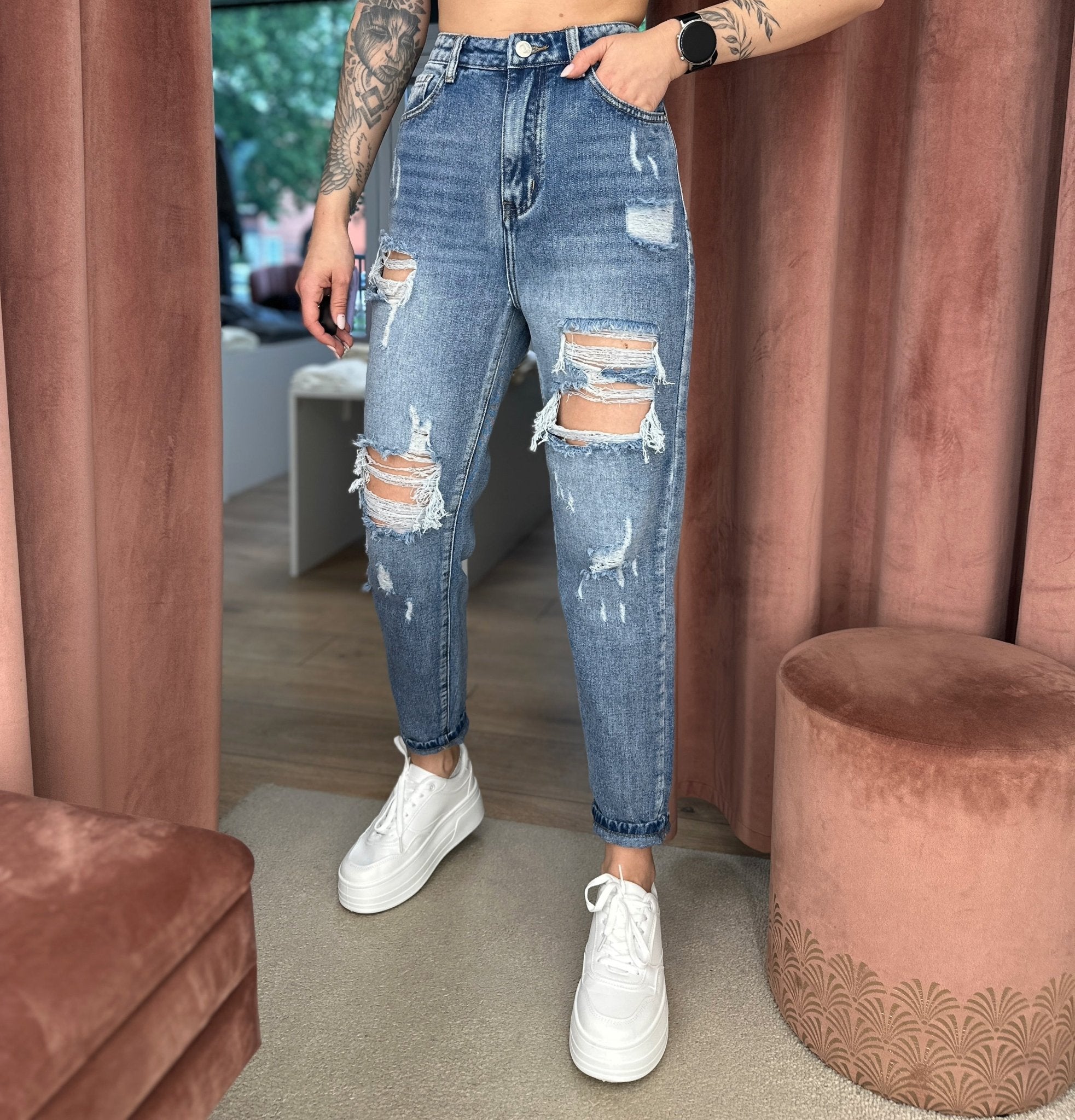 Džinsai ‘Cracked’ - MASIM - Džinsai