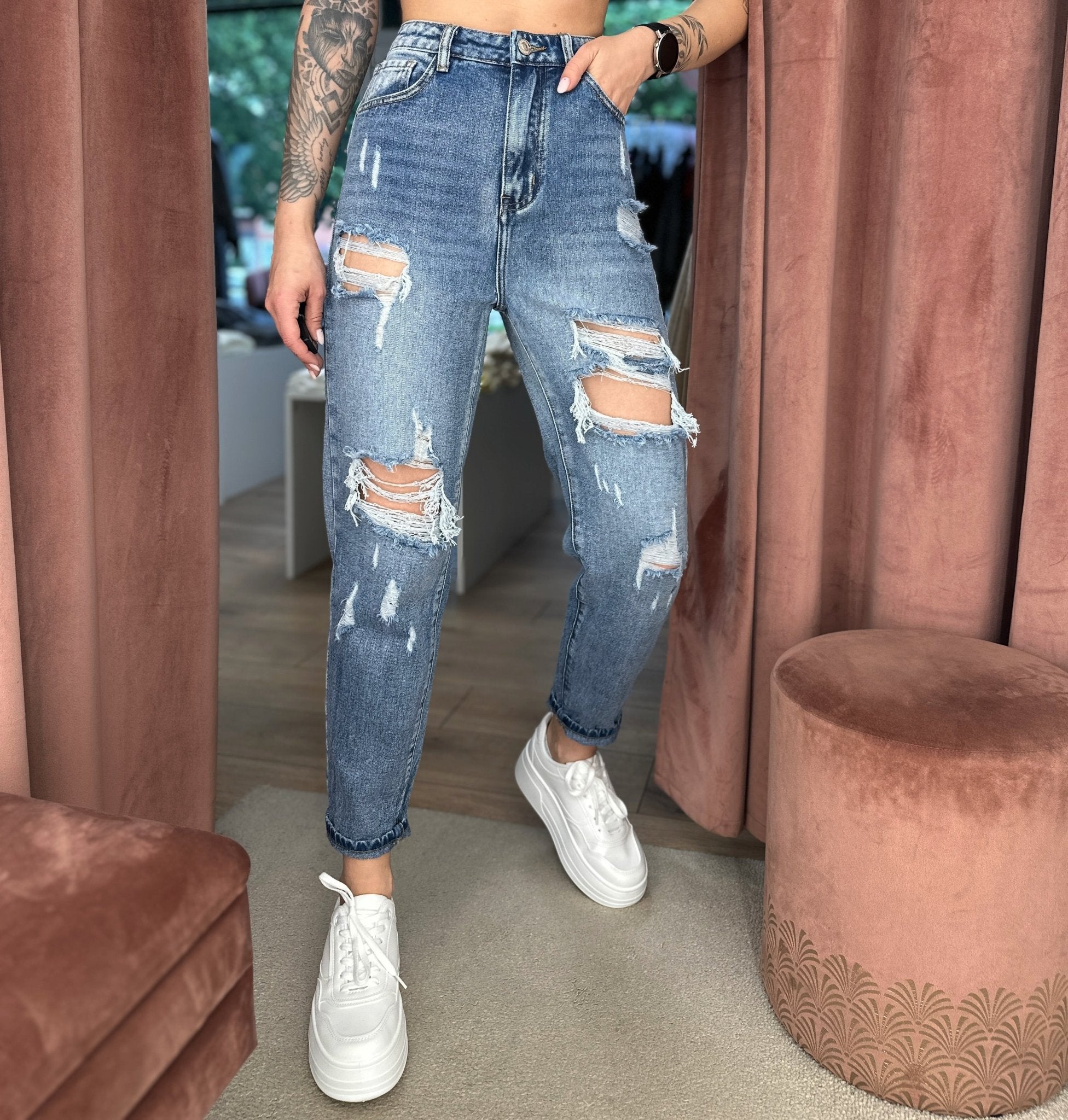 Džinsai ‘Cracked’ - MASIM - Džinsai