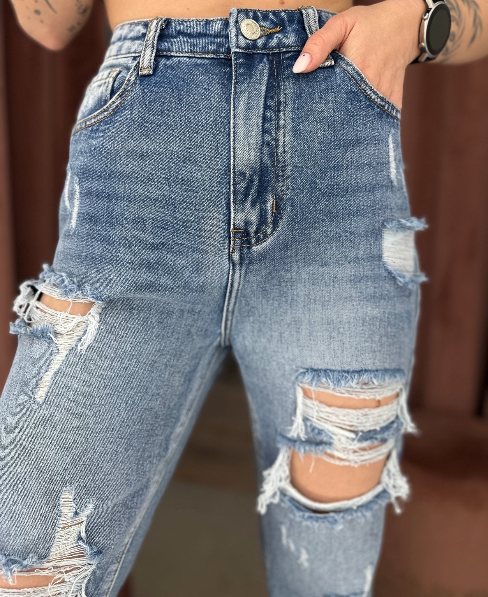 Džinsai ‘Cracked’ - MASIM - Džinsai