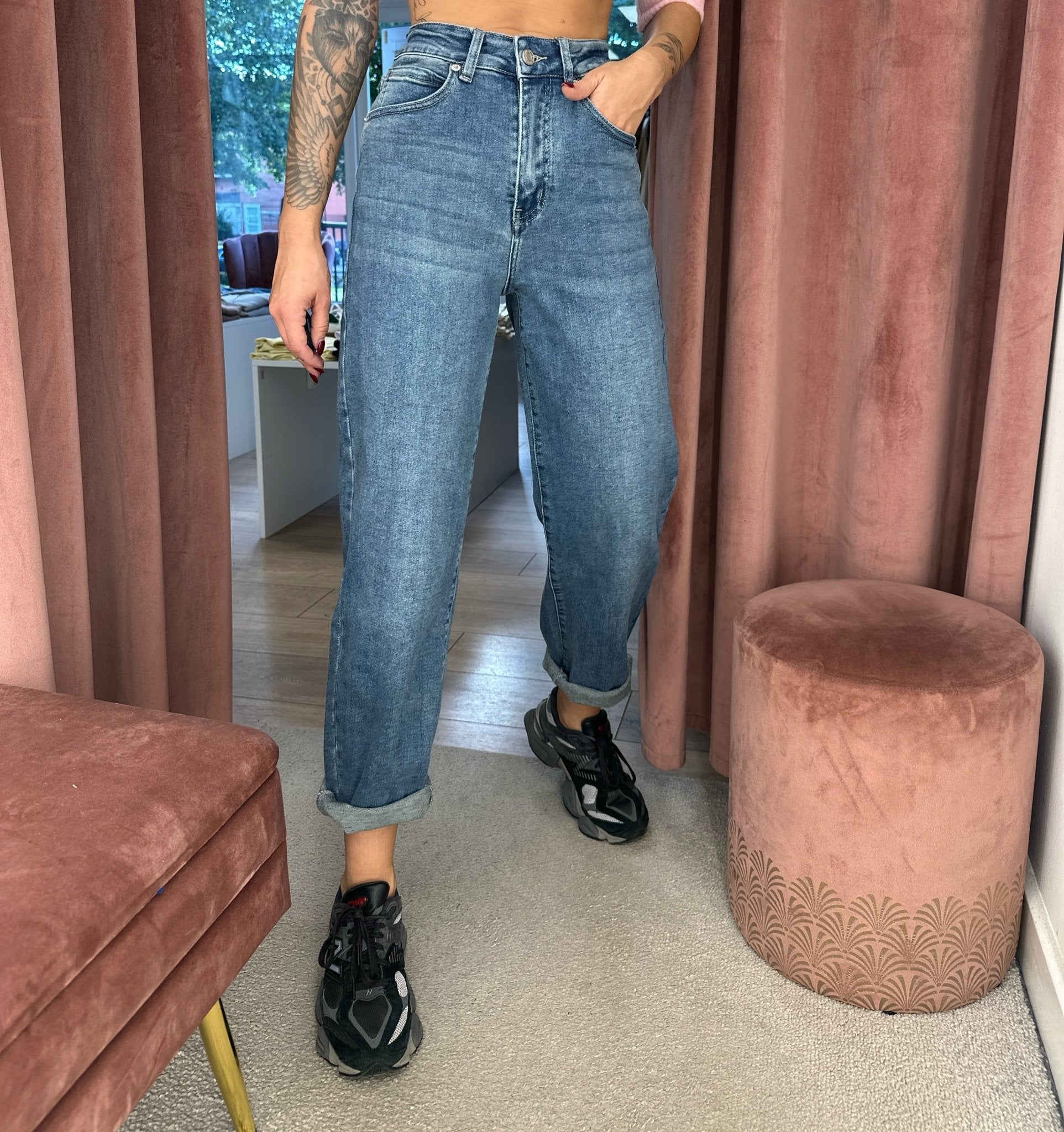 Džinsai ‘Mom - fit basic’ - MASIM - Džinsai