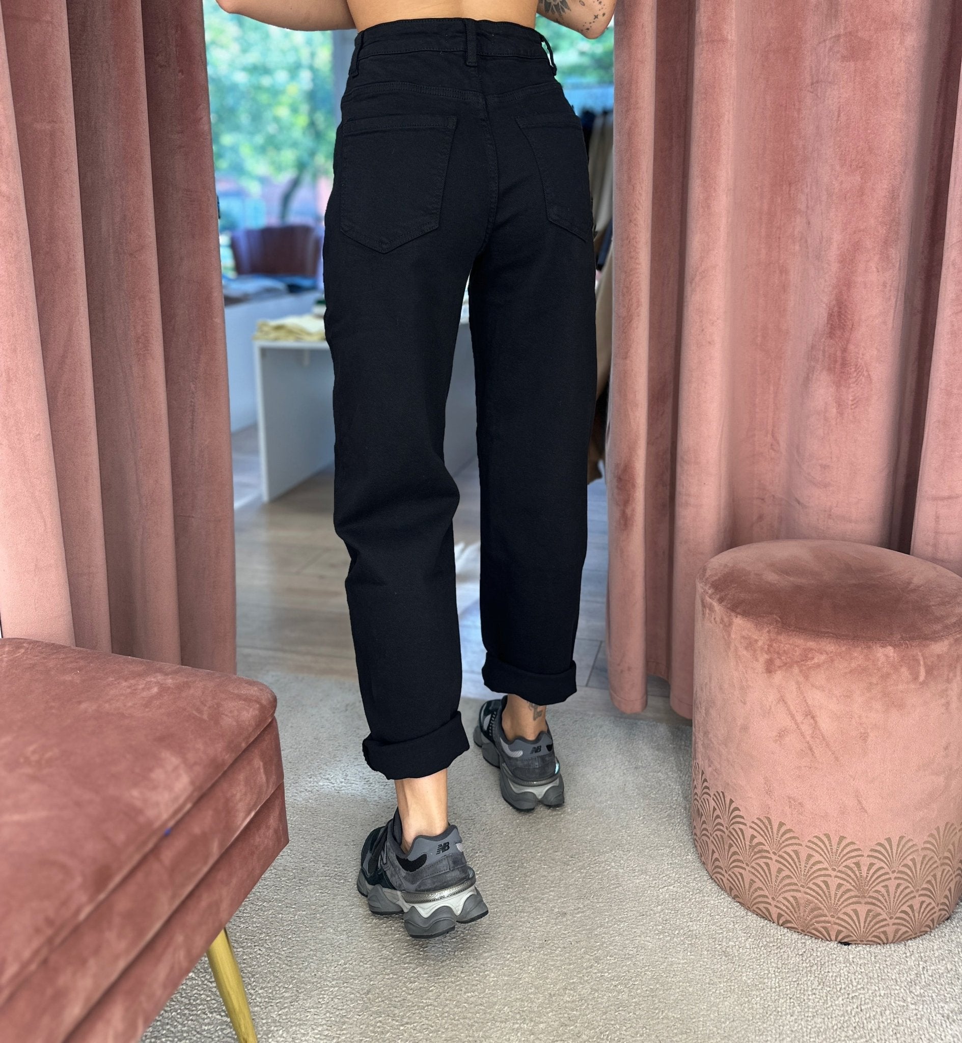 Džinsai ‘Mom - fit black’ - MASIM - Džinsai