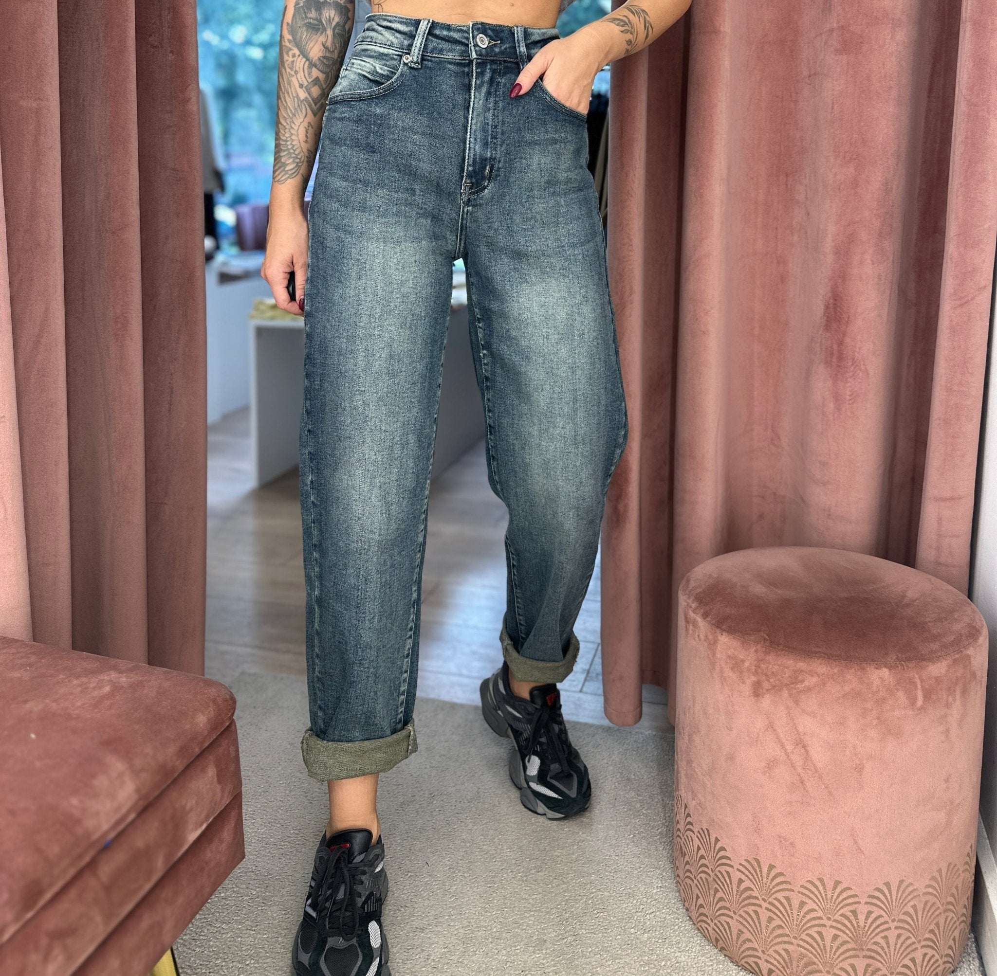 Džinsai ‘Mom - fit bliz’ - MASIM - Džinsai