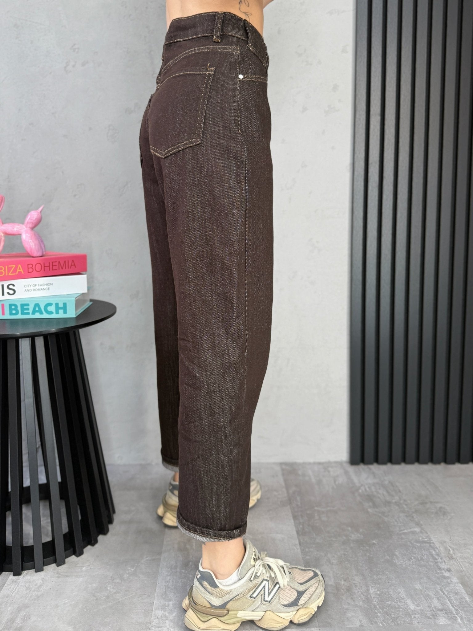 Džinsai ‘Mom - fit brown’ - MASIM - Džinsai