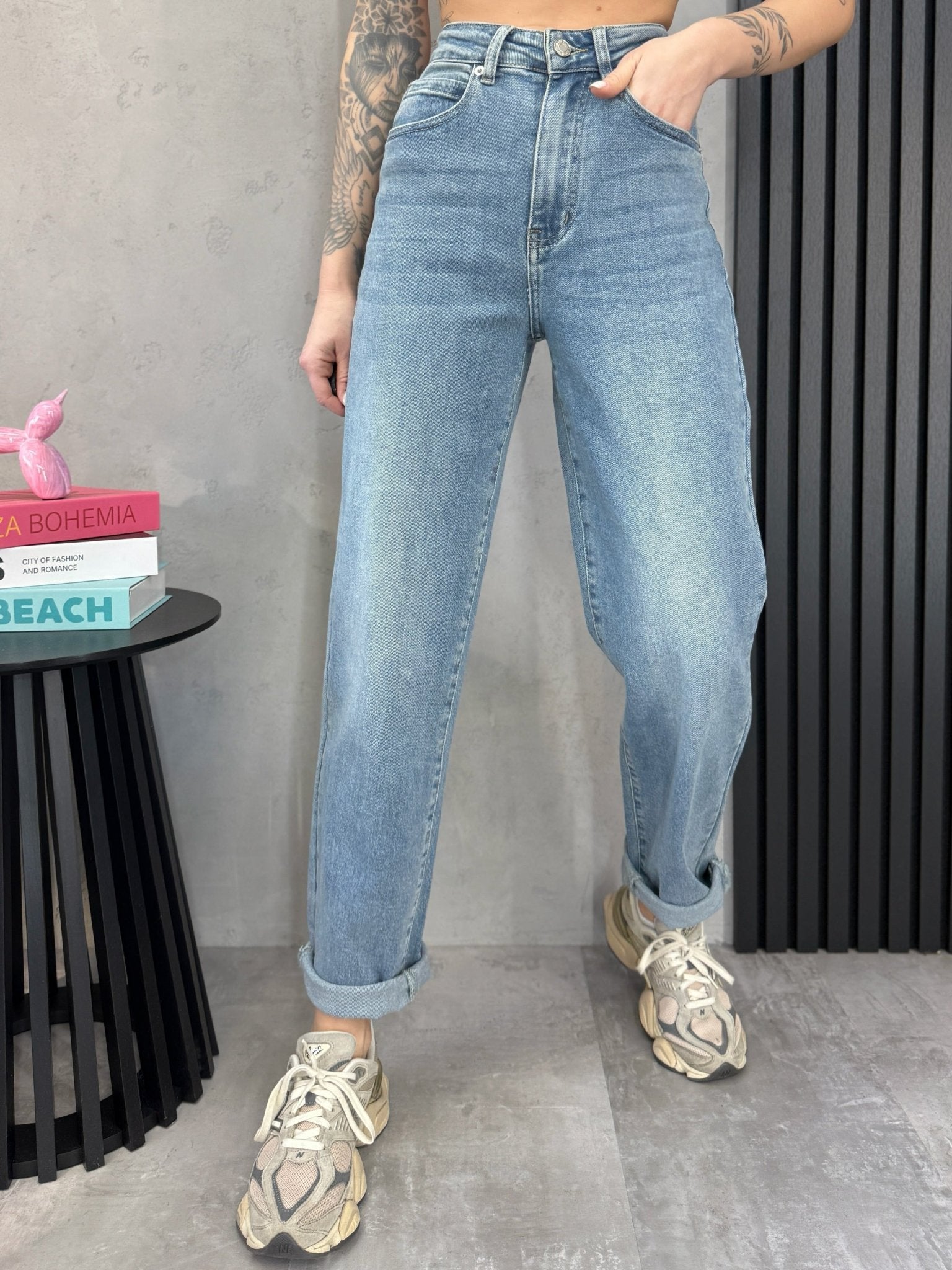 Džinsai ‘Mom fit jeans’ - MASIM - Džinsai