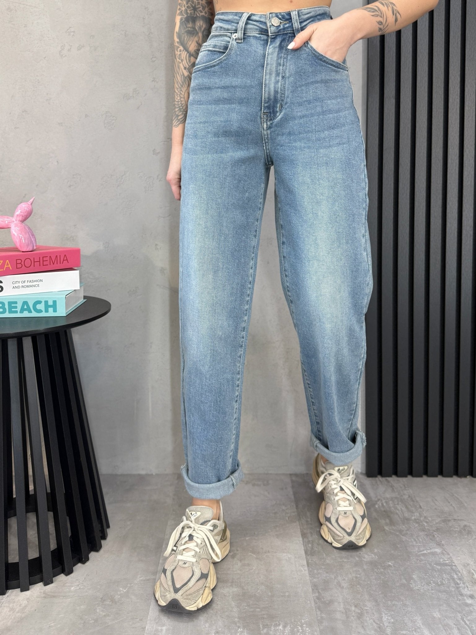 Džinsai ‘Mom fit jeans’ - MASIM - Džinsai