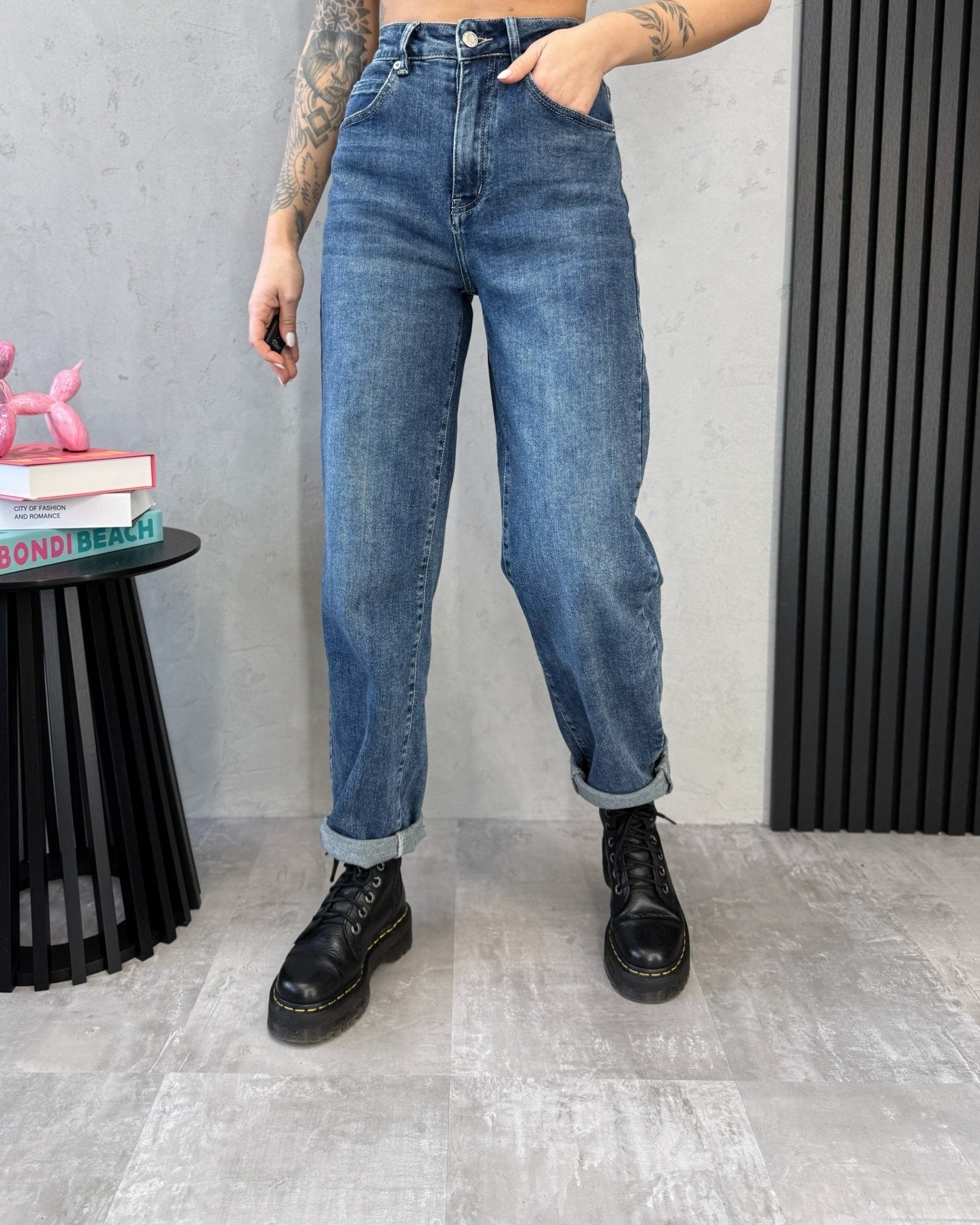 Džinsai ‘Mom fit power’ - MASIM - Džinsai