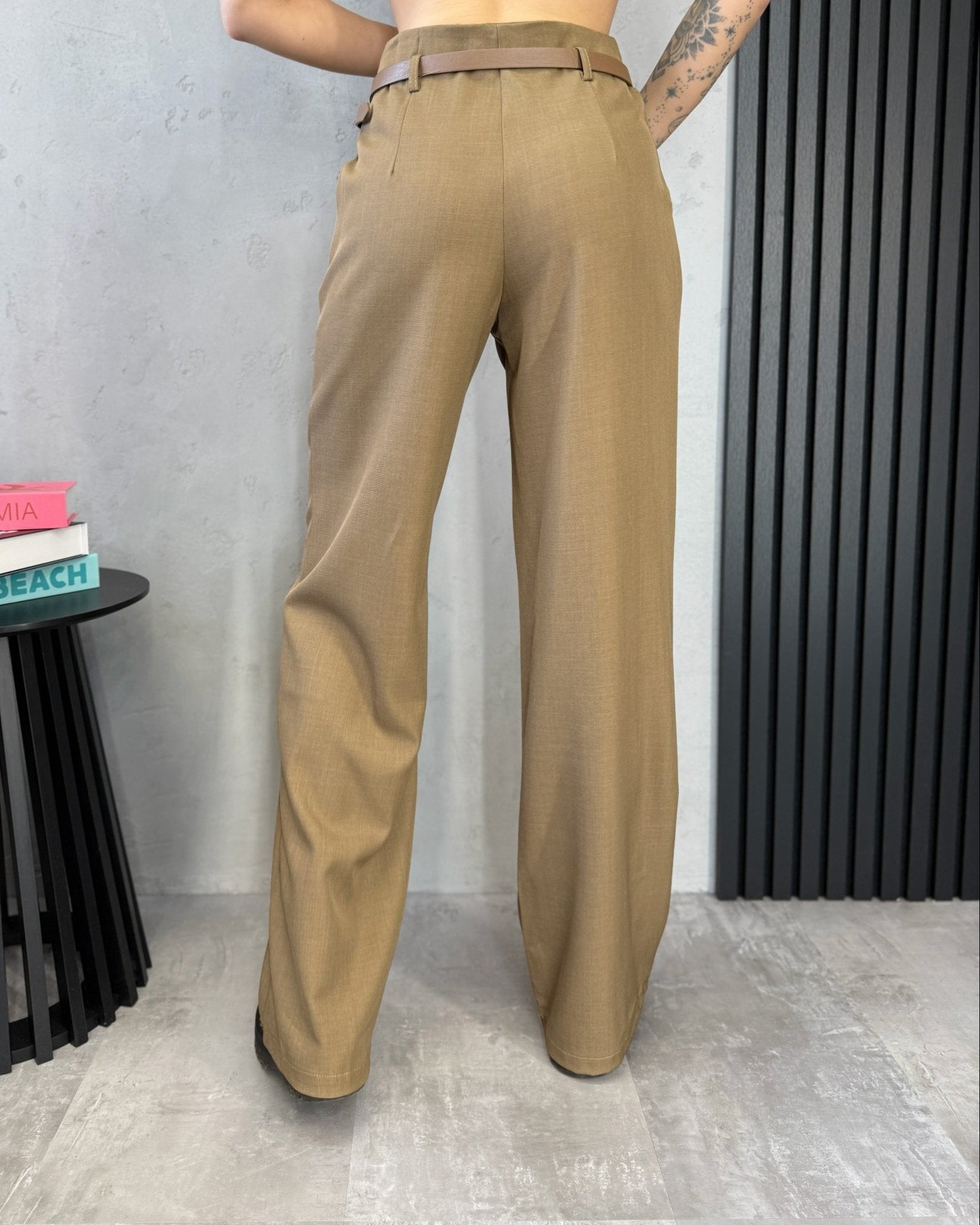 Klasikinės kelnės ‘Sand - MASIM - Plačios kelnes