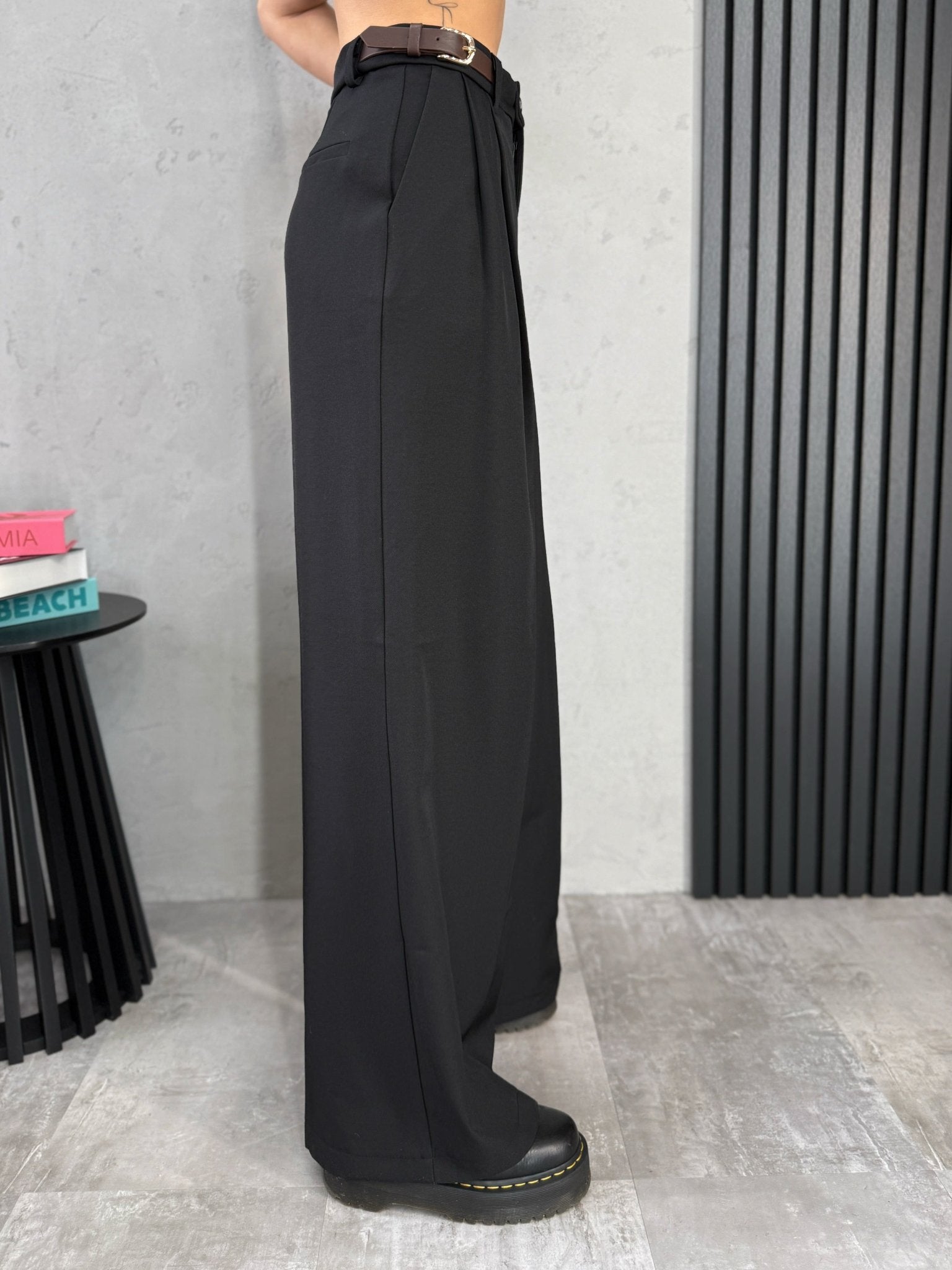 Klasikinės plačios kelnes ‘NOIR’ - MASIM - Plačios kelnes