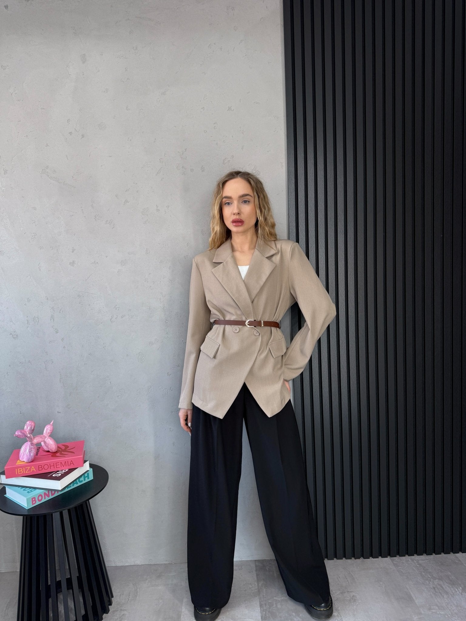 Klasikinės plačios kelnes ‘Wide black’ - MASIM - Plačios kelnes