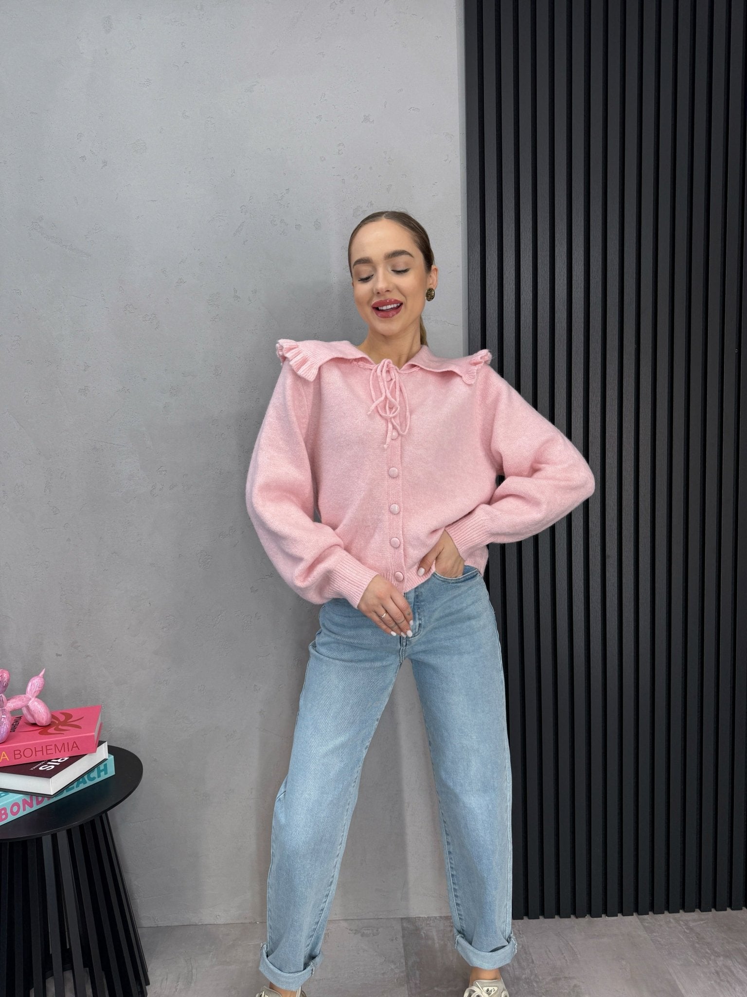 Megztinis ‘Baby pink’ - MASIM - švarkai