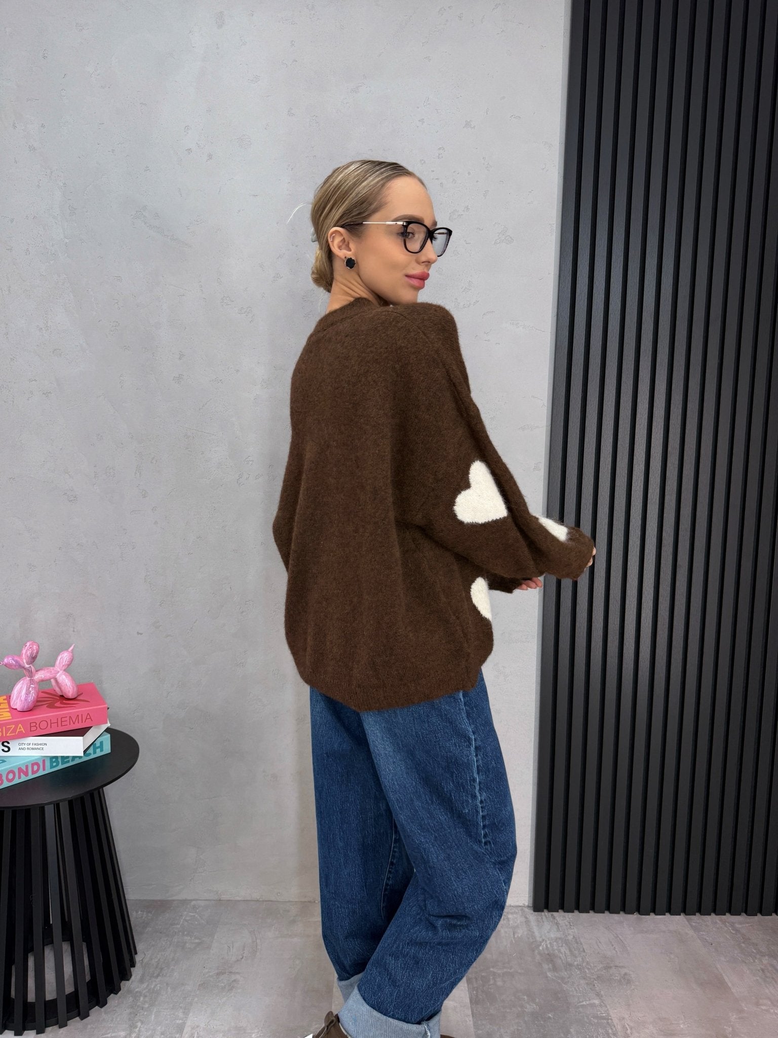 Megztinis ‘Brown heart’ - MASIM - Palaidinės