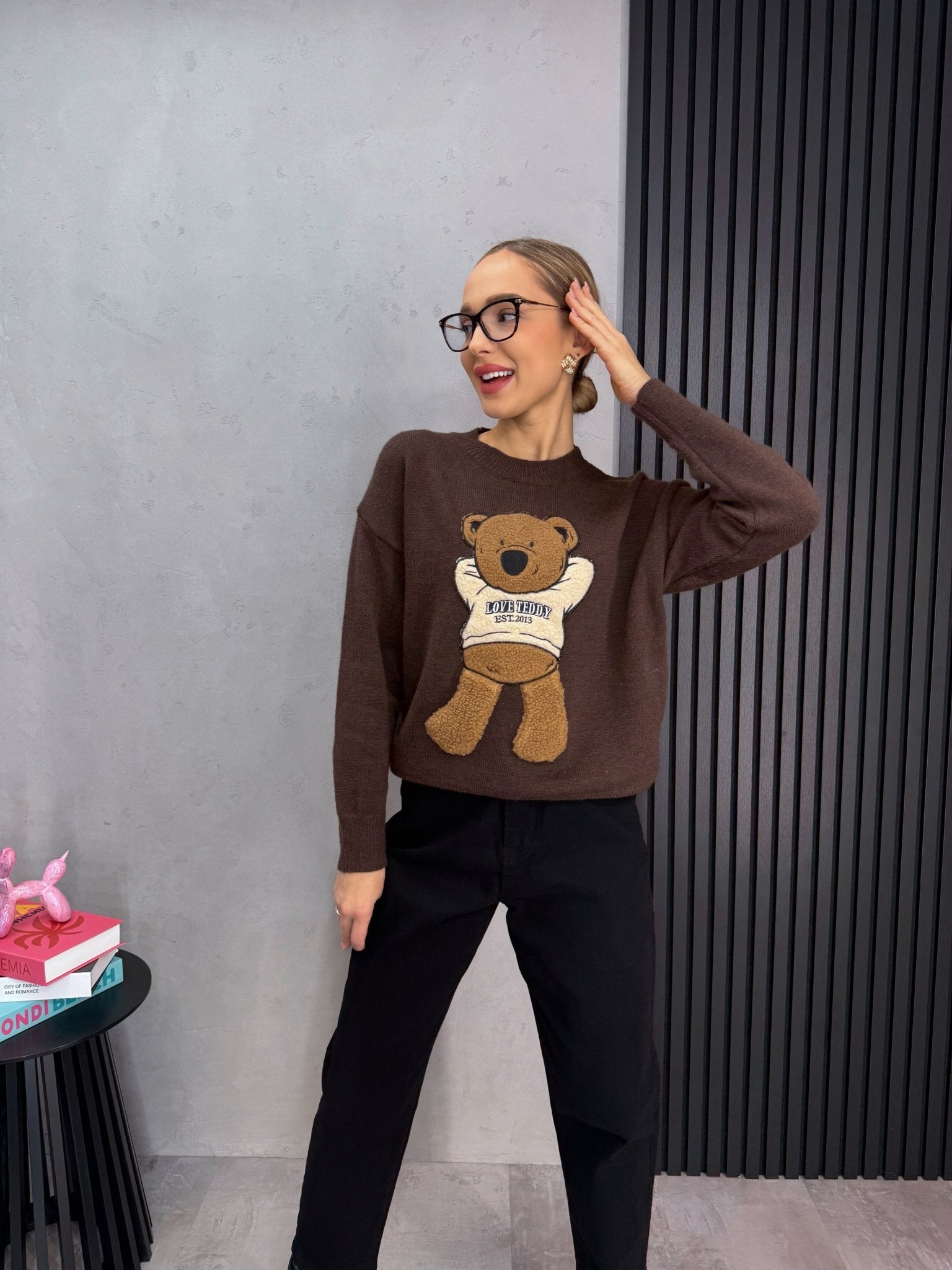 Megztinis ‘Brown teddy’ - MASIM - Palaidinės