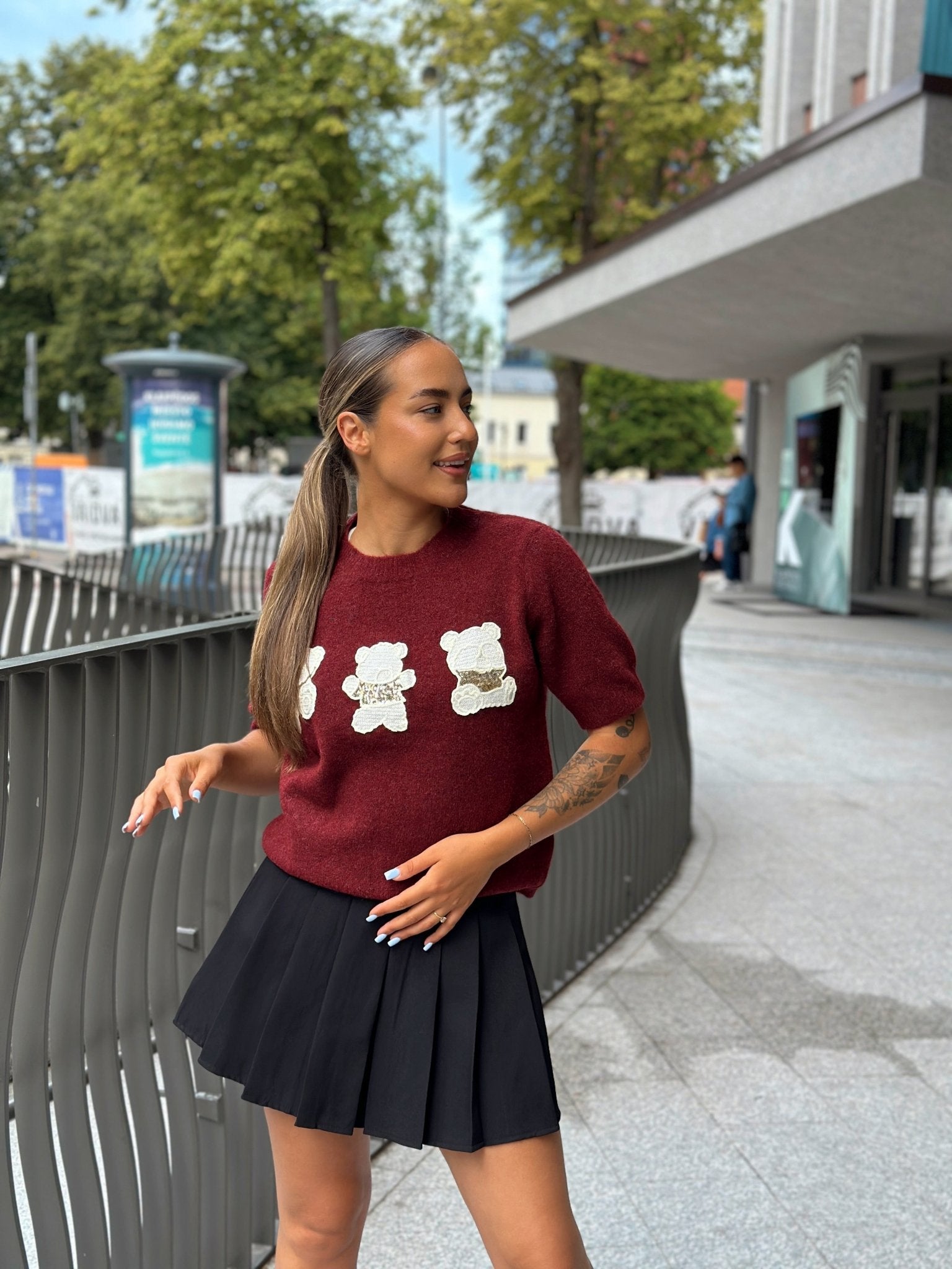 Megztinis ‘Burgundy bear’ - MASIM - Megztiniai