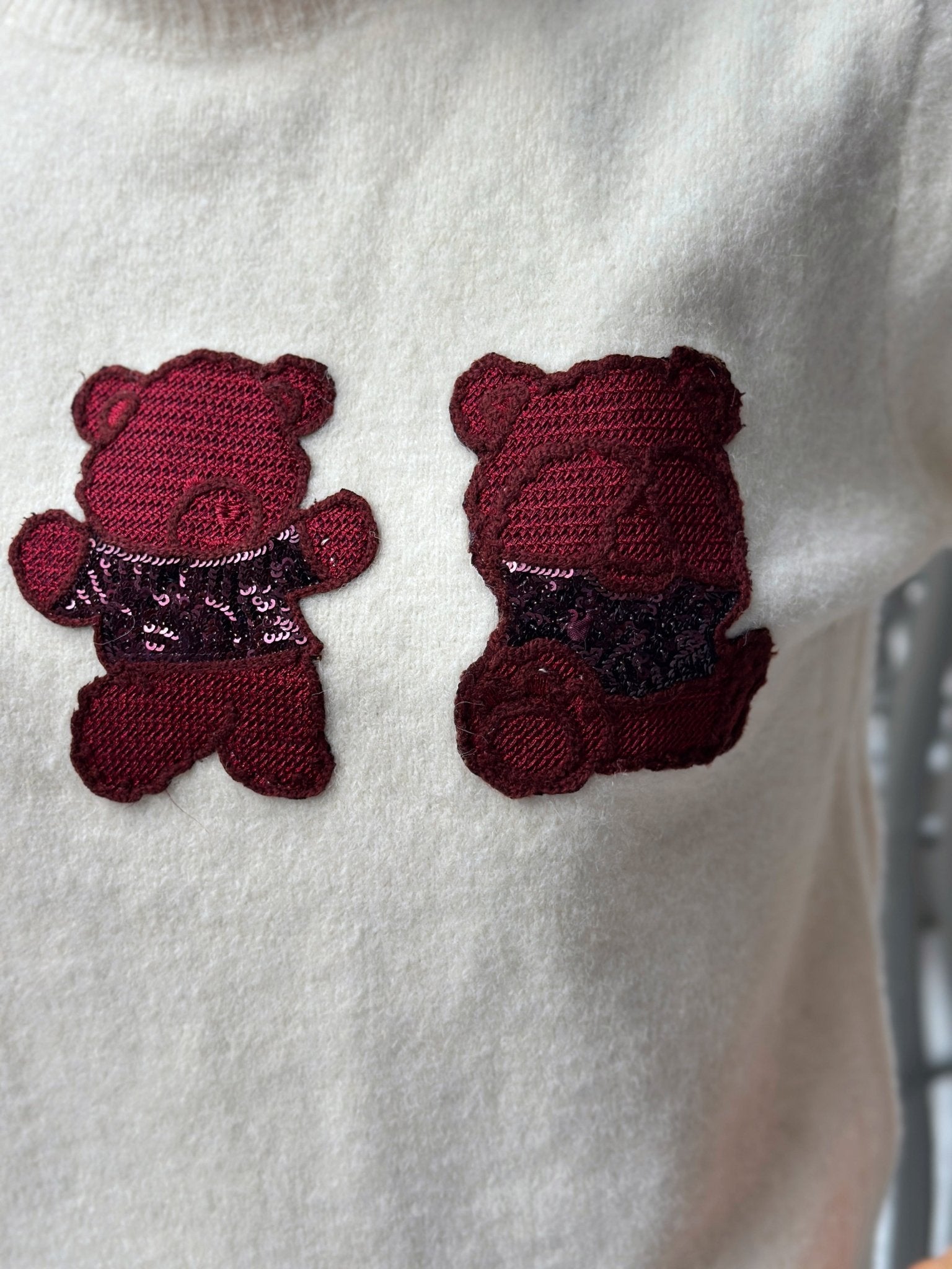 Megztinis ‘Cream bear’ - MASIM - Megztiniai
