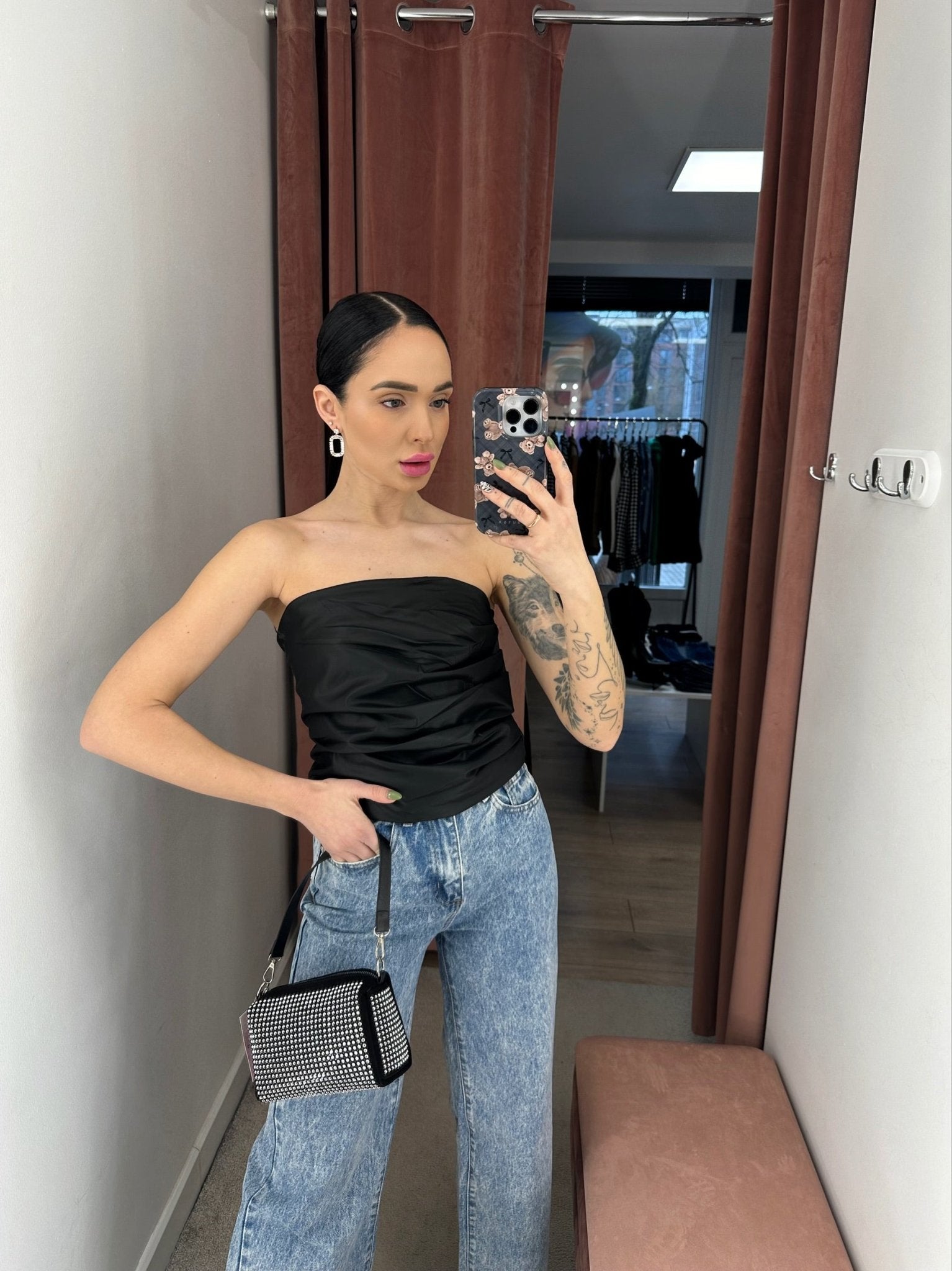 Rankinė ‘Studs black’ - MASIM - 