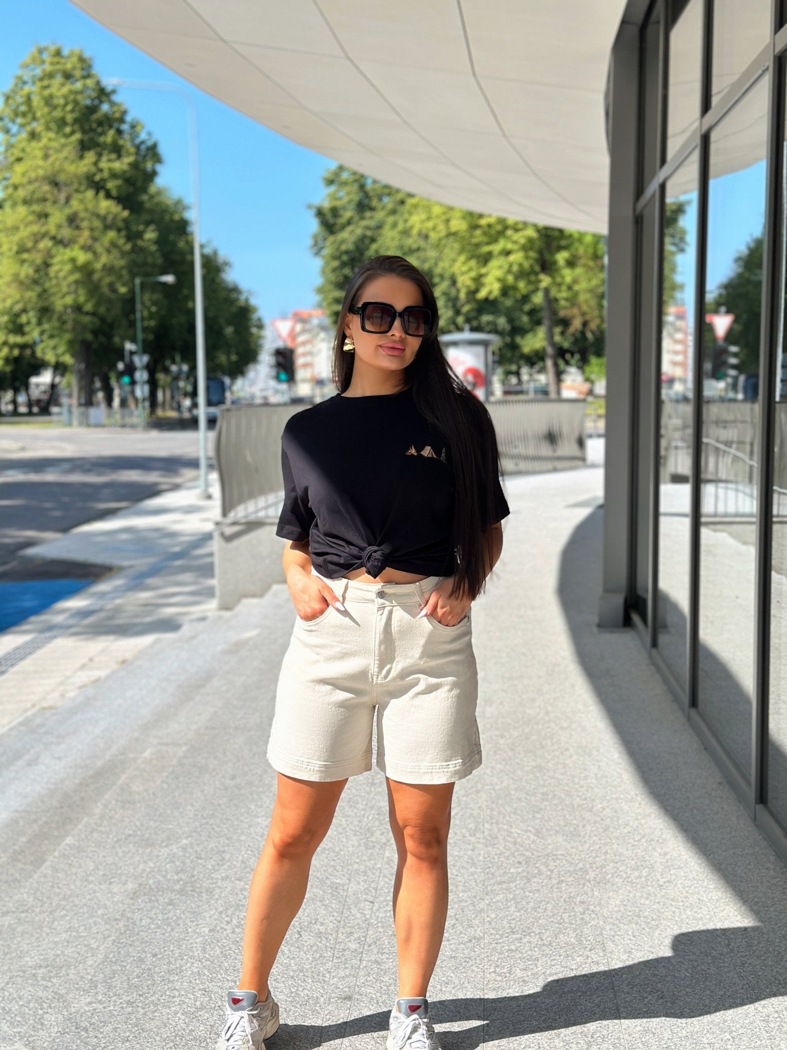 Šortai ‘Beige denim short’ - MASIM - 