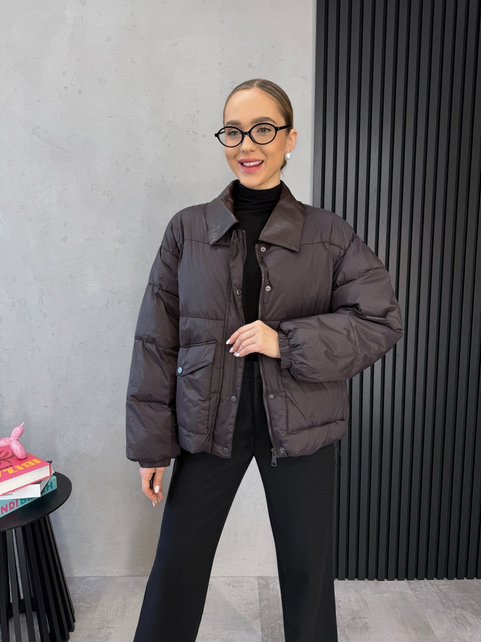 Striukė ‘Rewq’ - MASIM - Odo imitacijos striukė