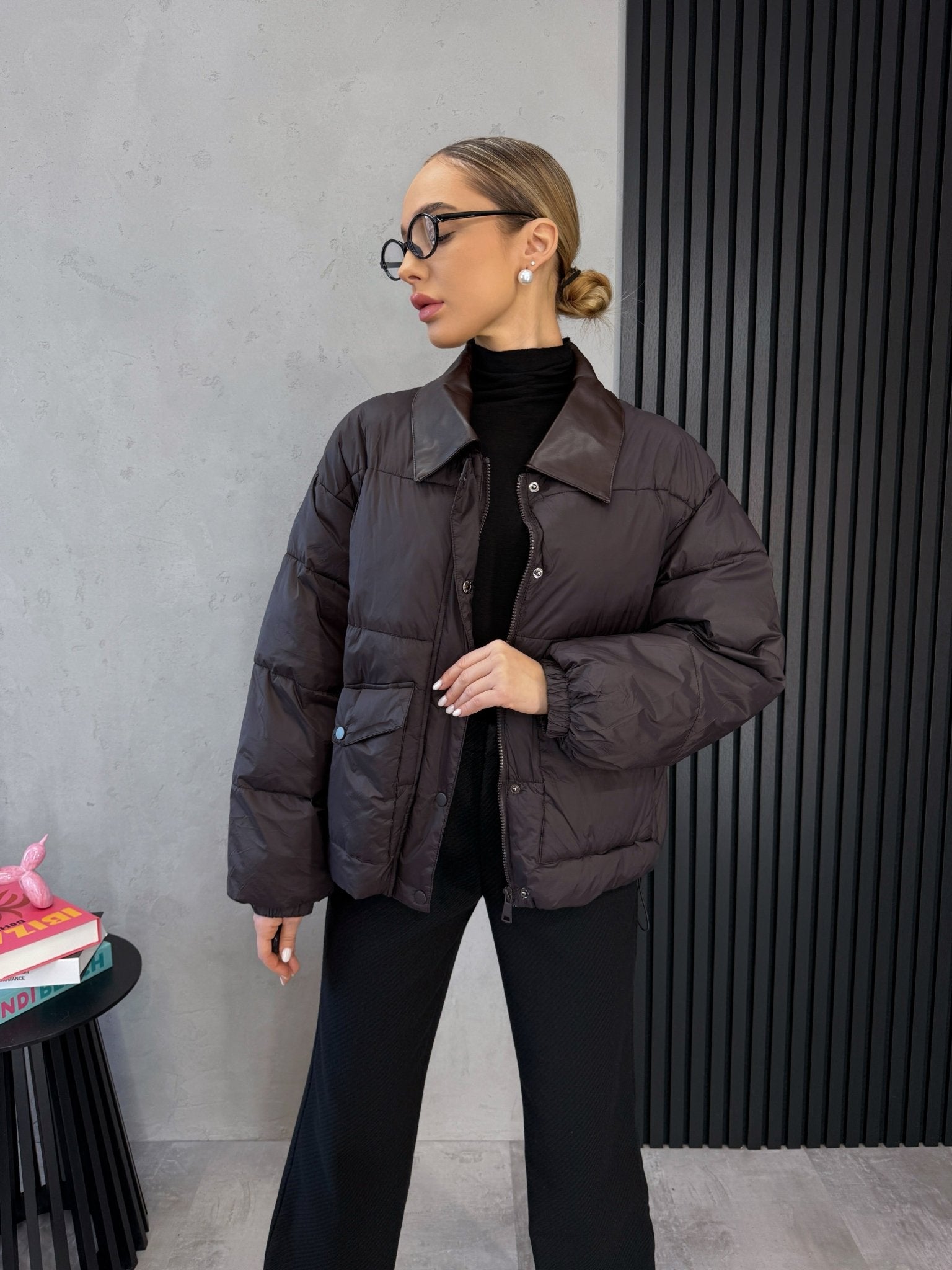 Striukė ‘Rewq’ - MASIM - Odo imitacijos striukė