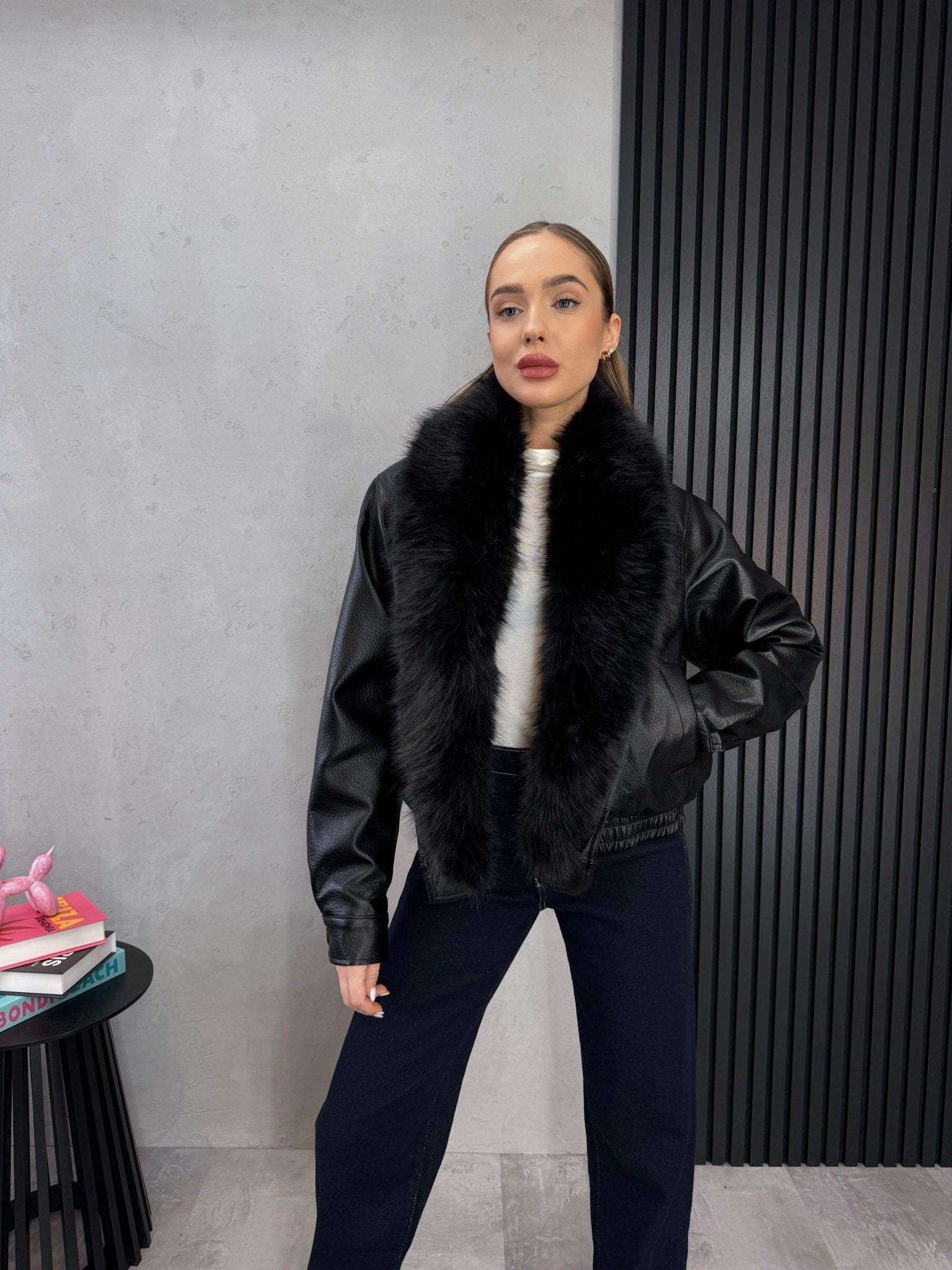 Striukė ‘Tactile’ - MASIM - Odo imitacijos striukė