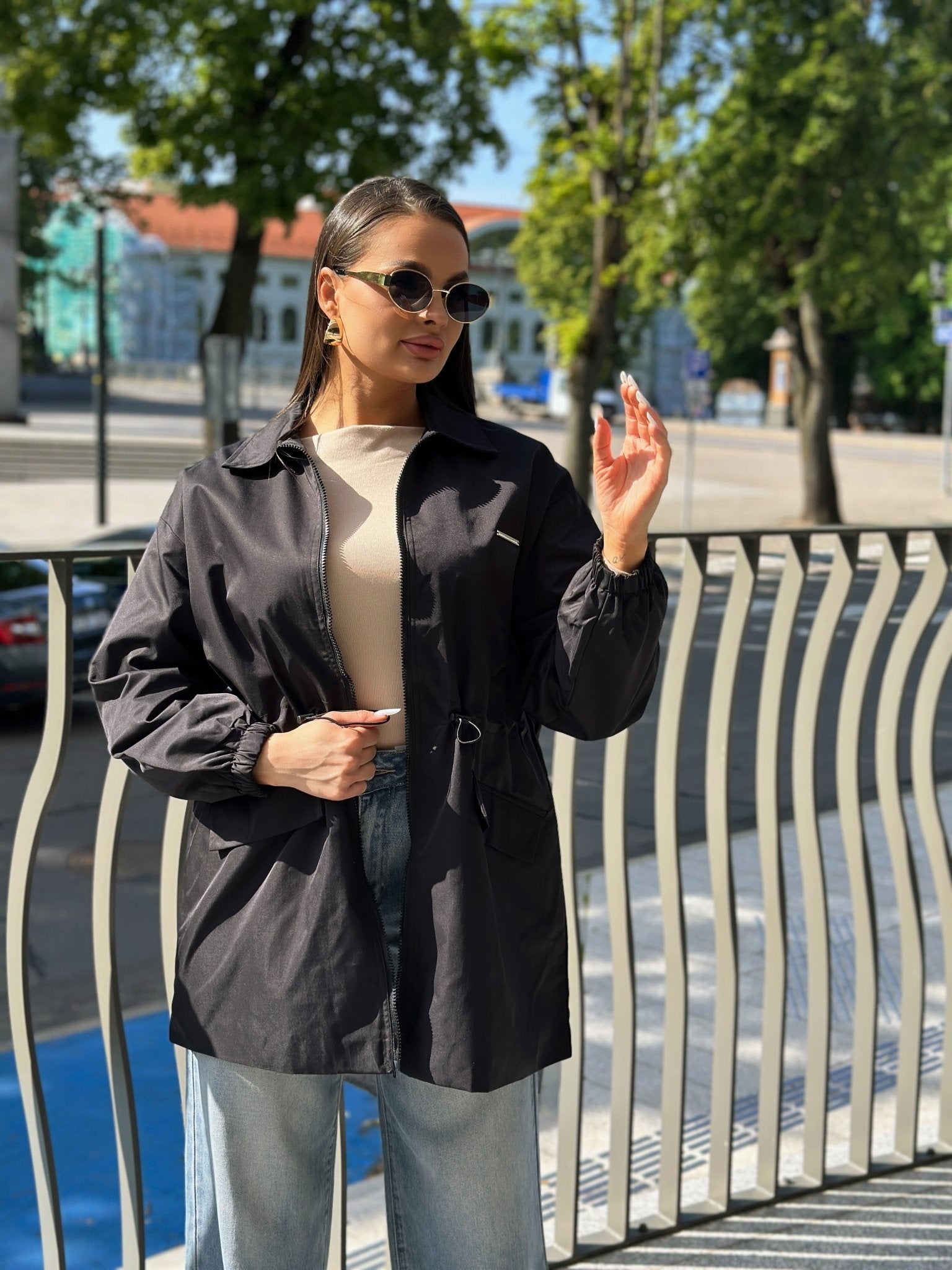 Striukė ‘Verde’ - MASIM - Odo imitacijos striukė