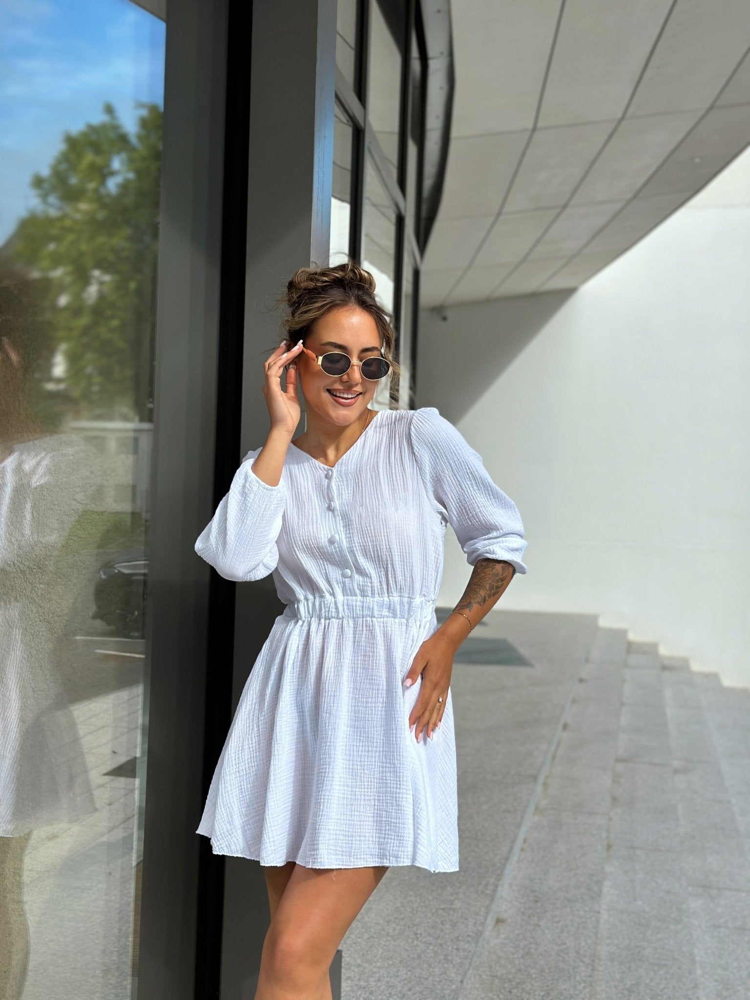 Suknelė ‘White muslin’ - MASIM - Proginės suknelės