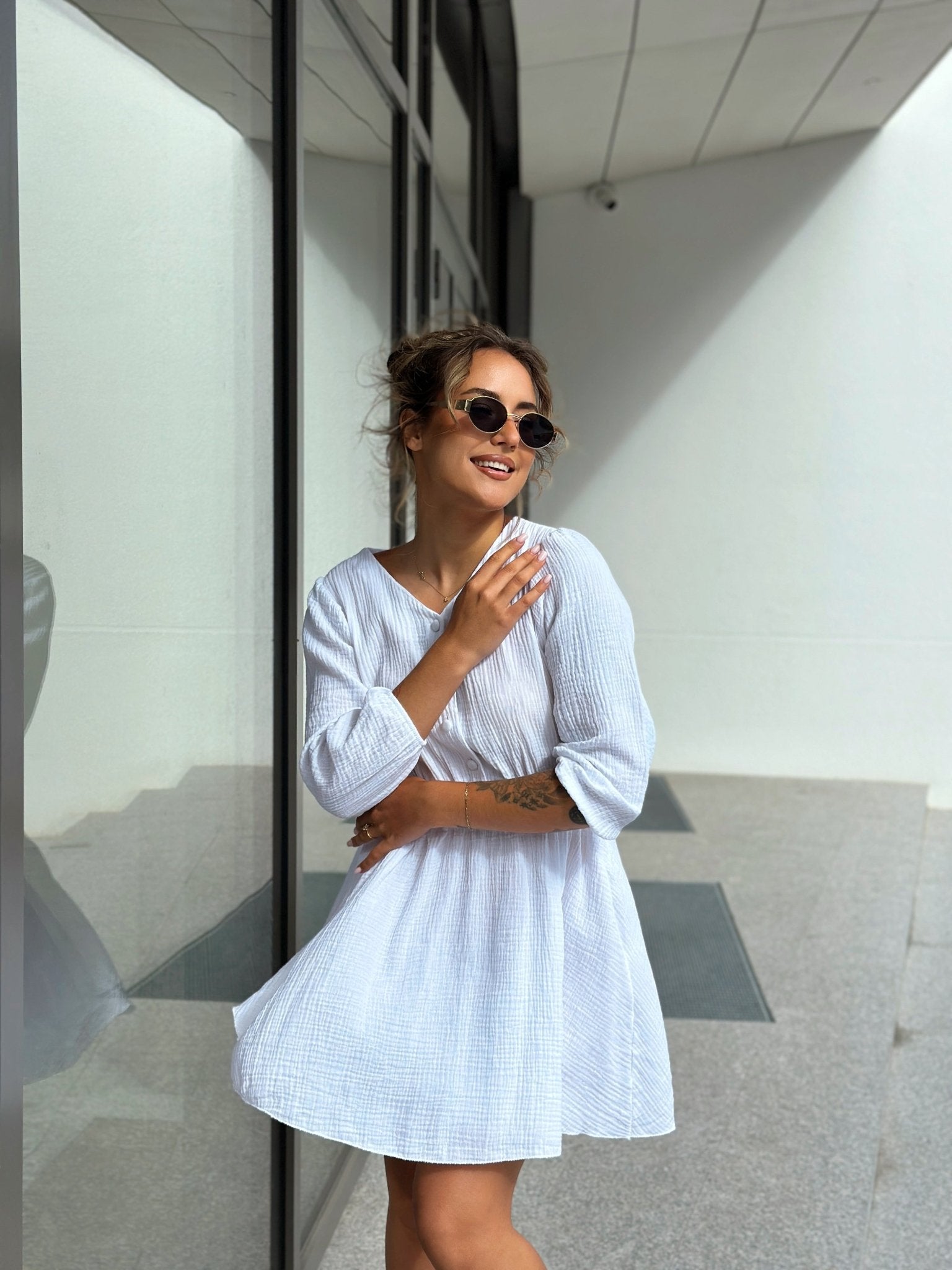 Suknelė ‘White muslin’ - MASIM - Proginės suknelės